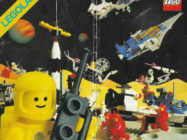 Lego Space kihajtogatható insert 1982-ből