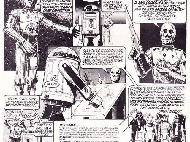 Vicces/érdekes Vintage Star Wars reklámanyagok, katalógusképek