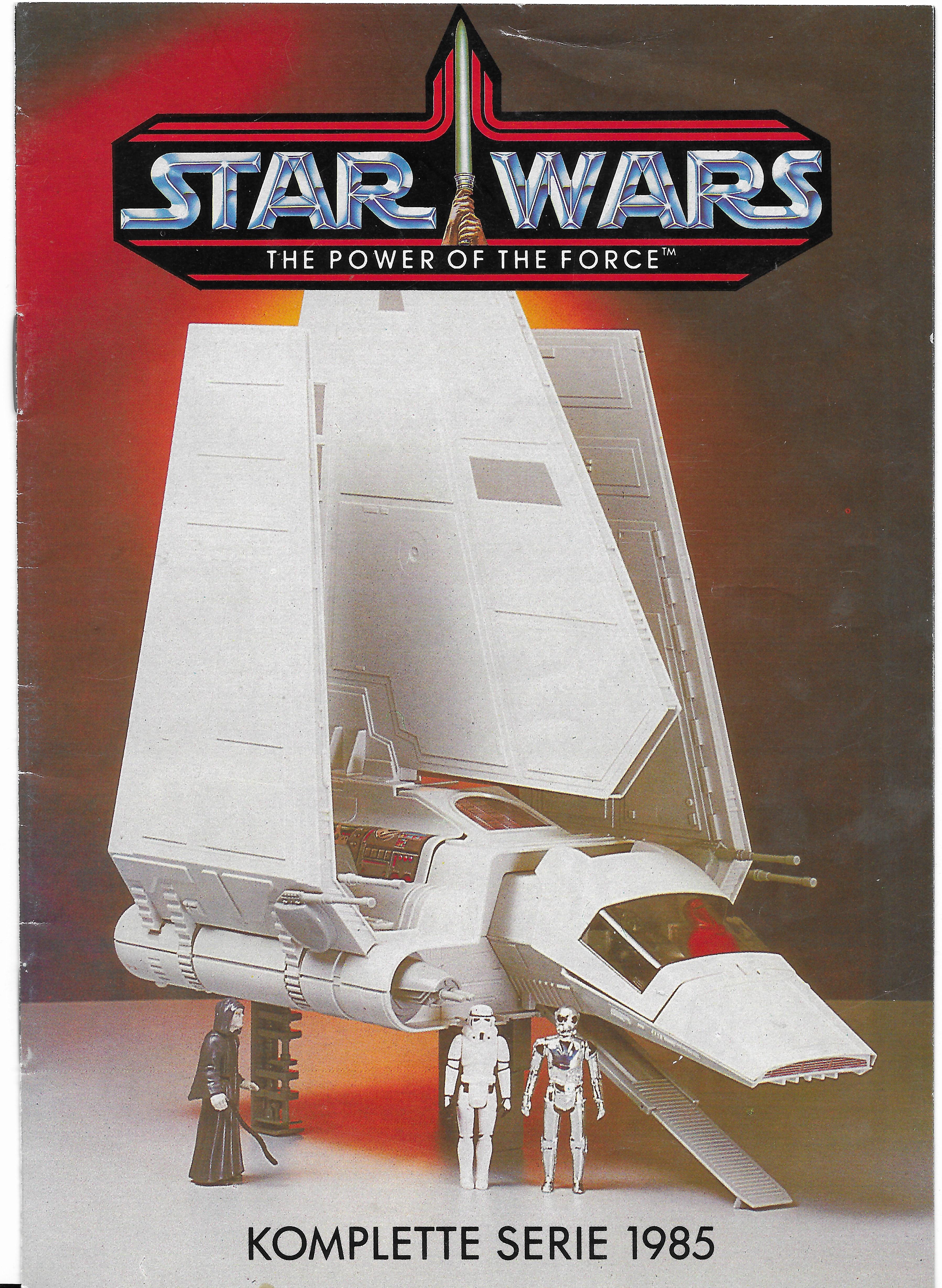 1985-ös német "Power of the Force" Star Wars katalógus