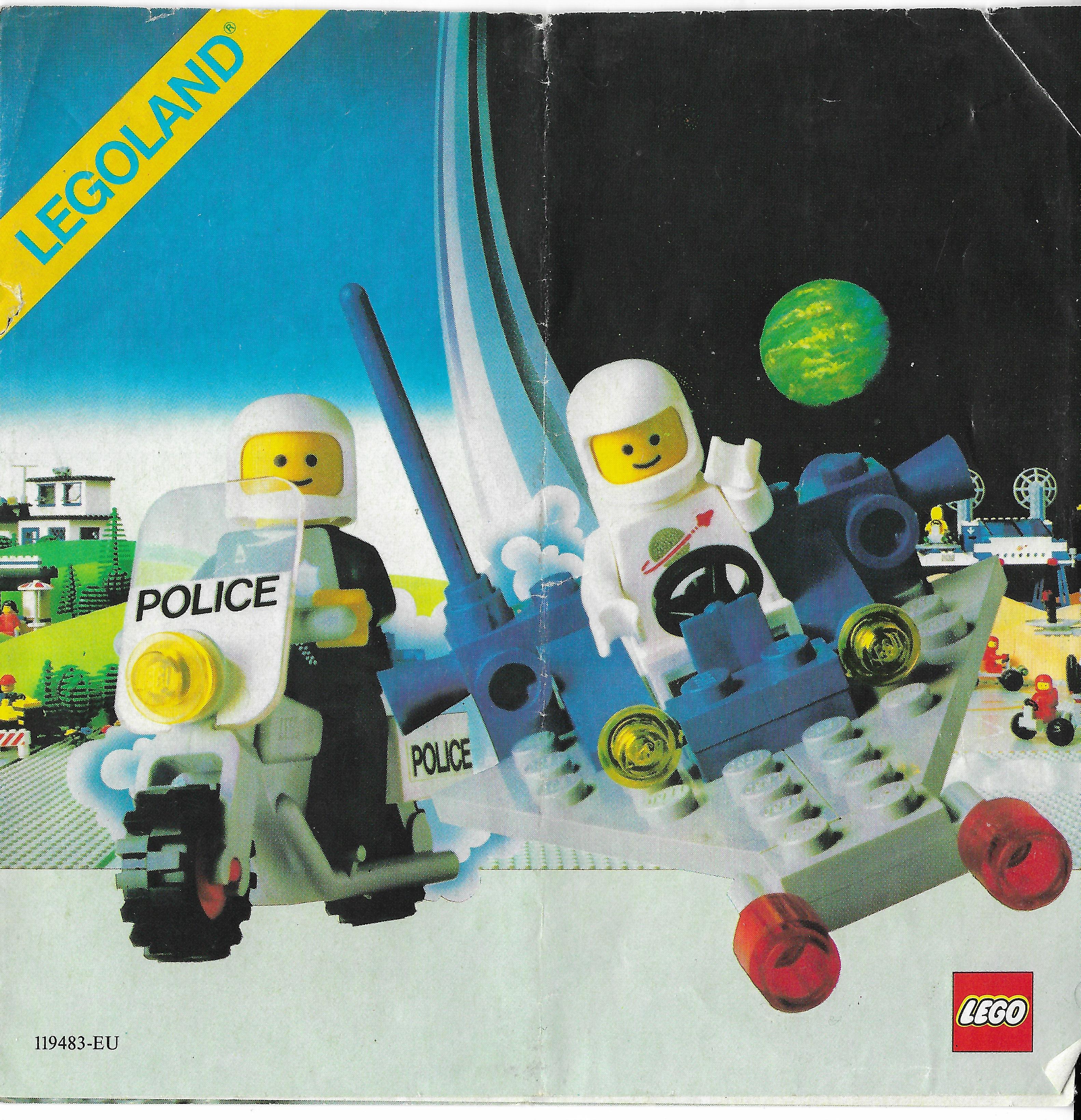 1983-as kihajtogatható Lego insert