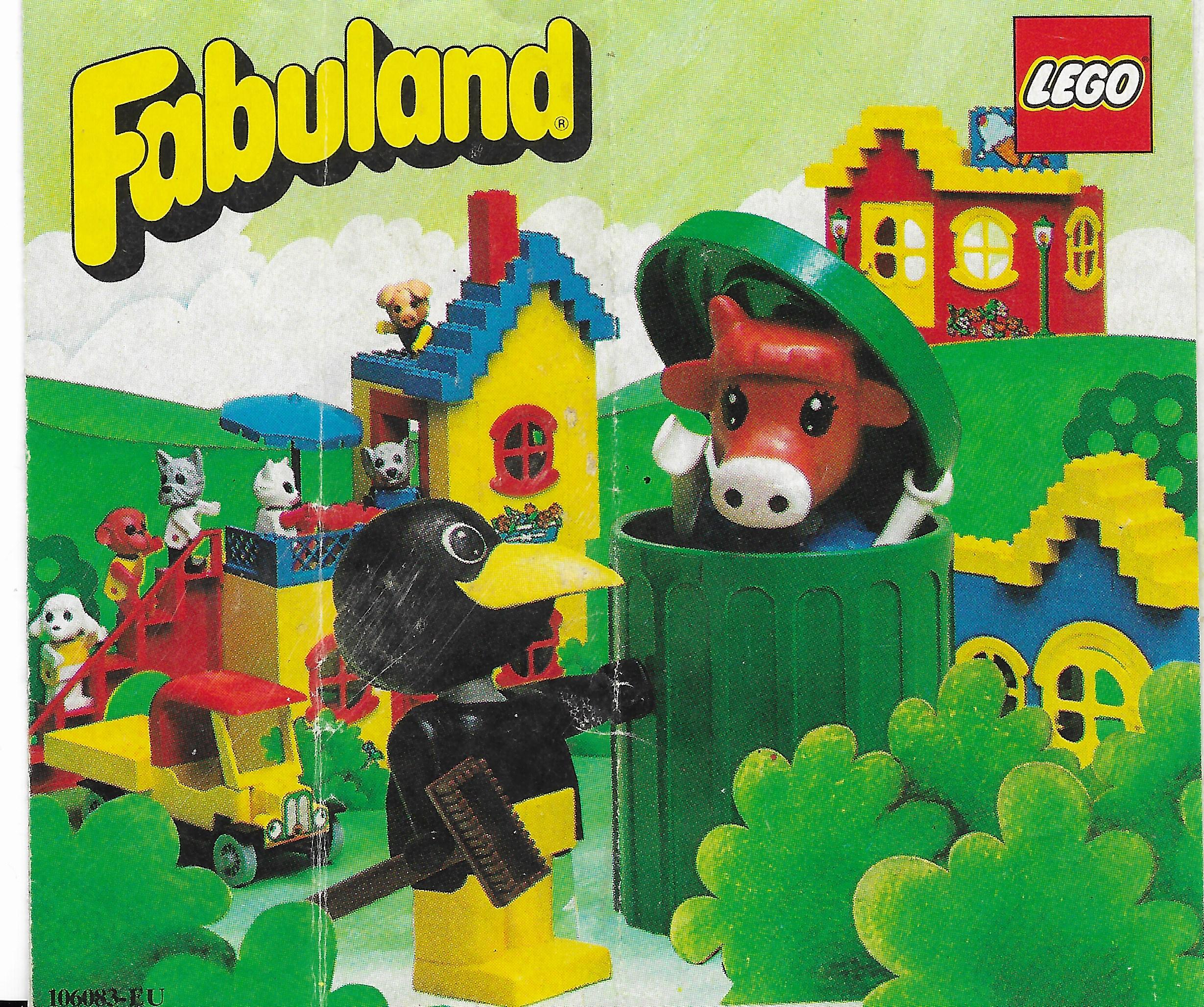 Lego Fabuland insert 1980-ból