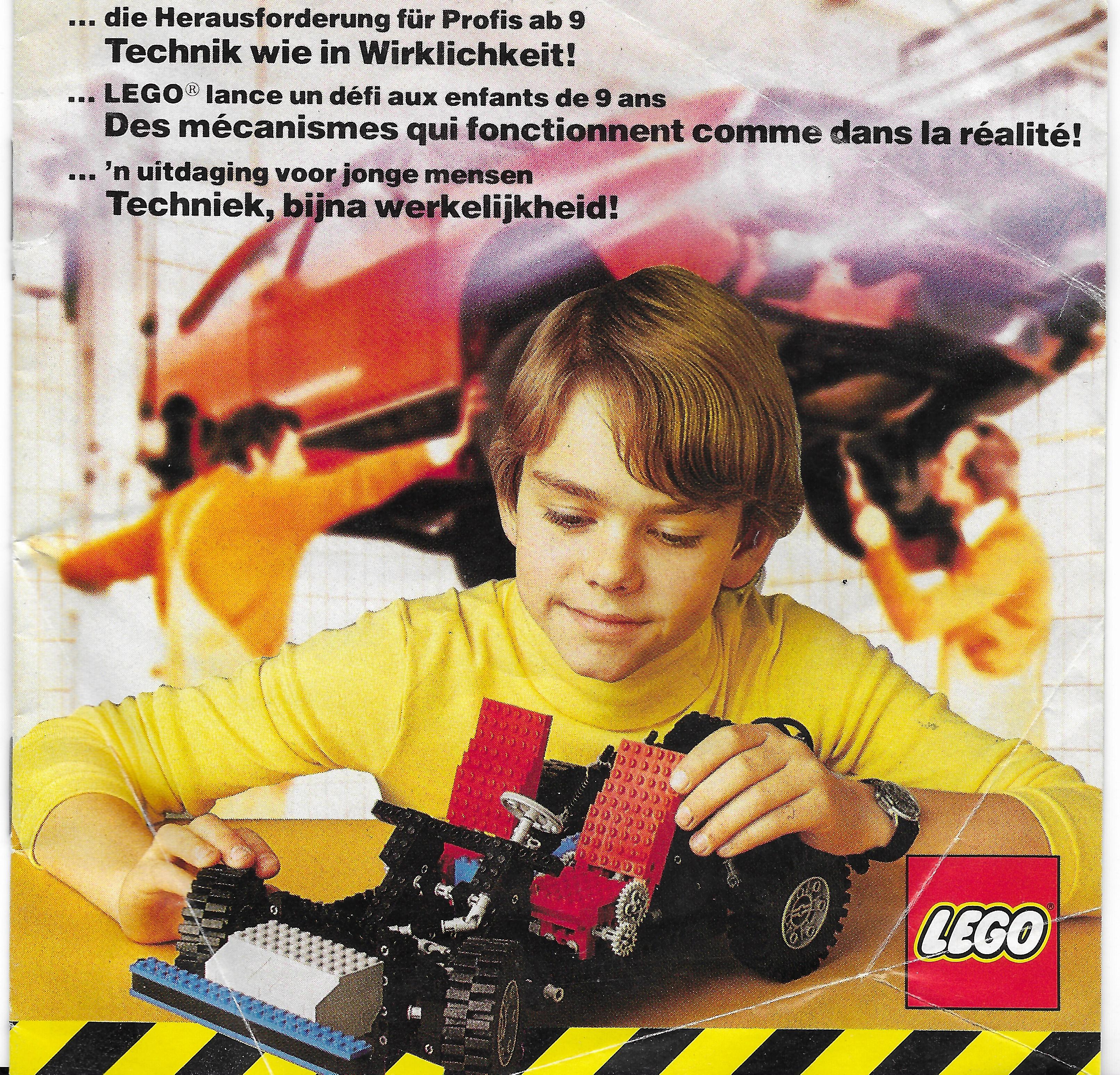 Nyugat-Európai Lego Technic katalógus 1980-ből