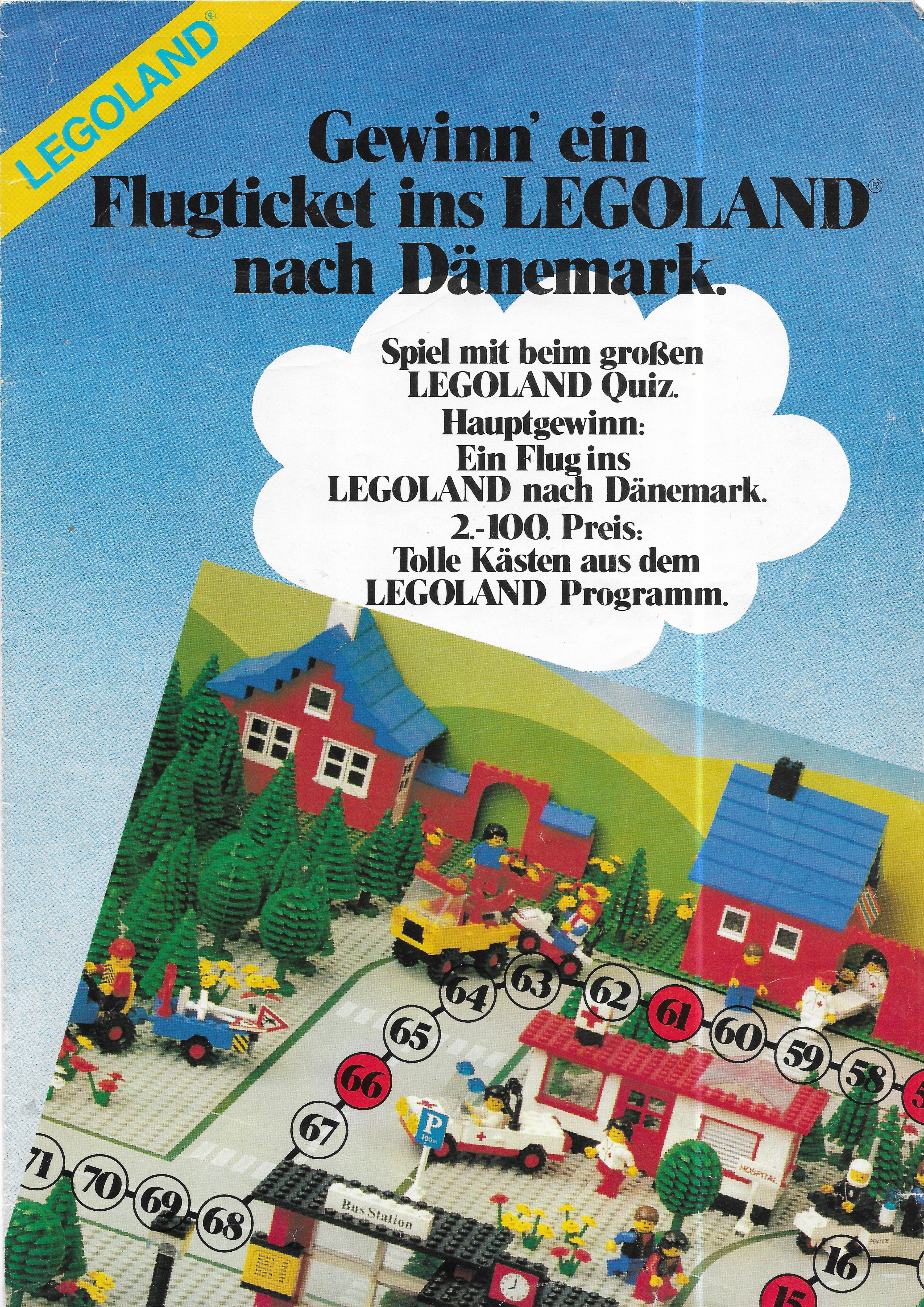 Kihajtogatható Osztrák Legoland promó 1981-ből