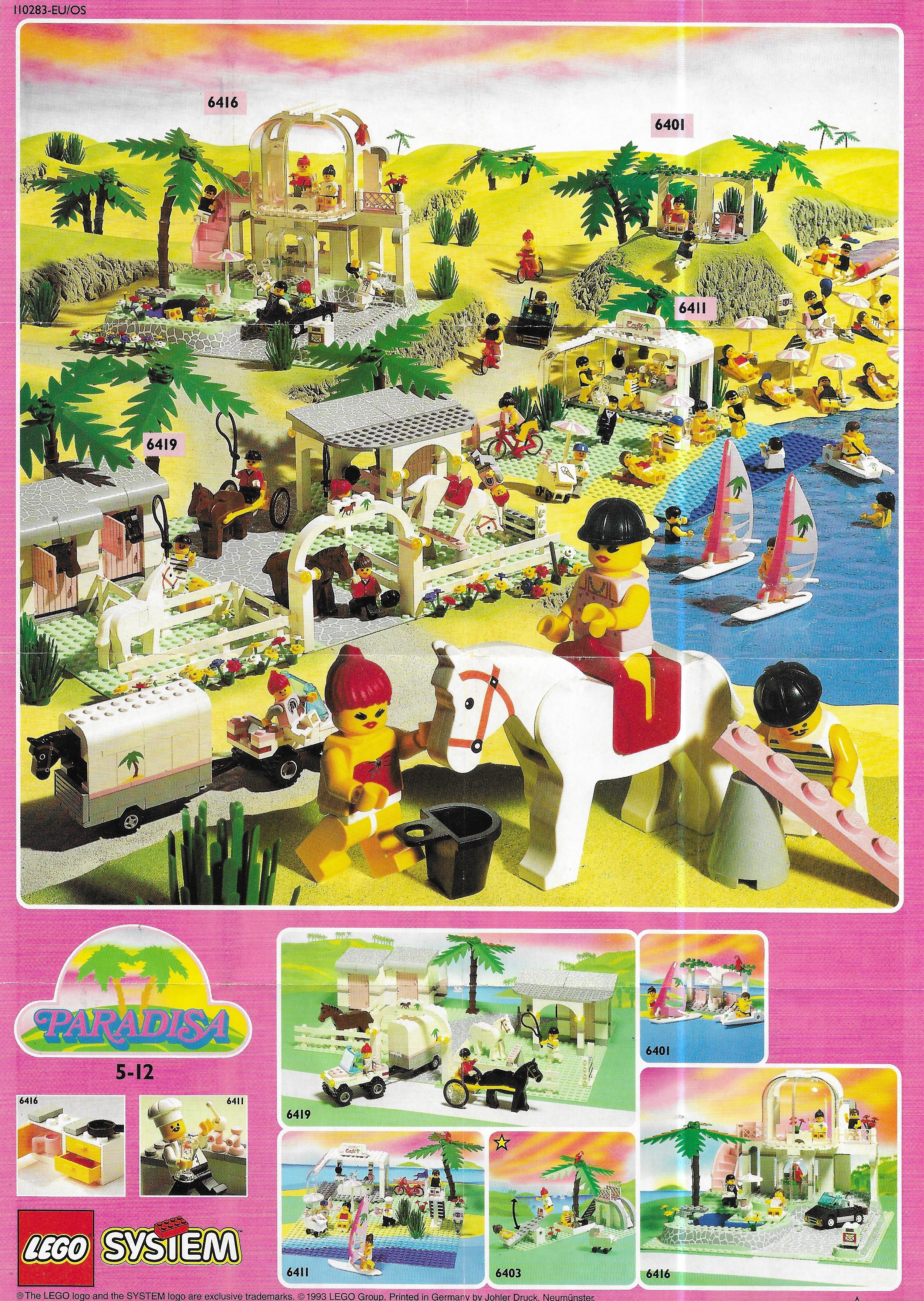 Lego Paradisa Insert 1993-ból