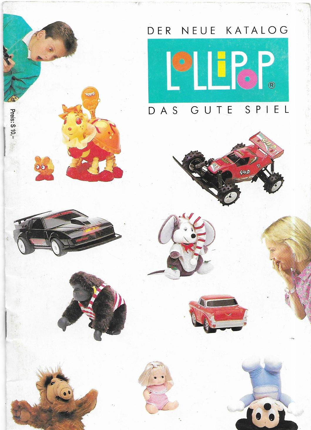 Osztrák Lollipop Játékkatalógus 1987-ből
