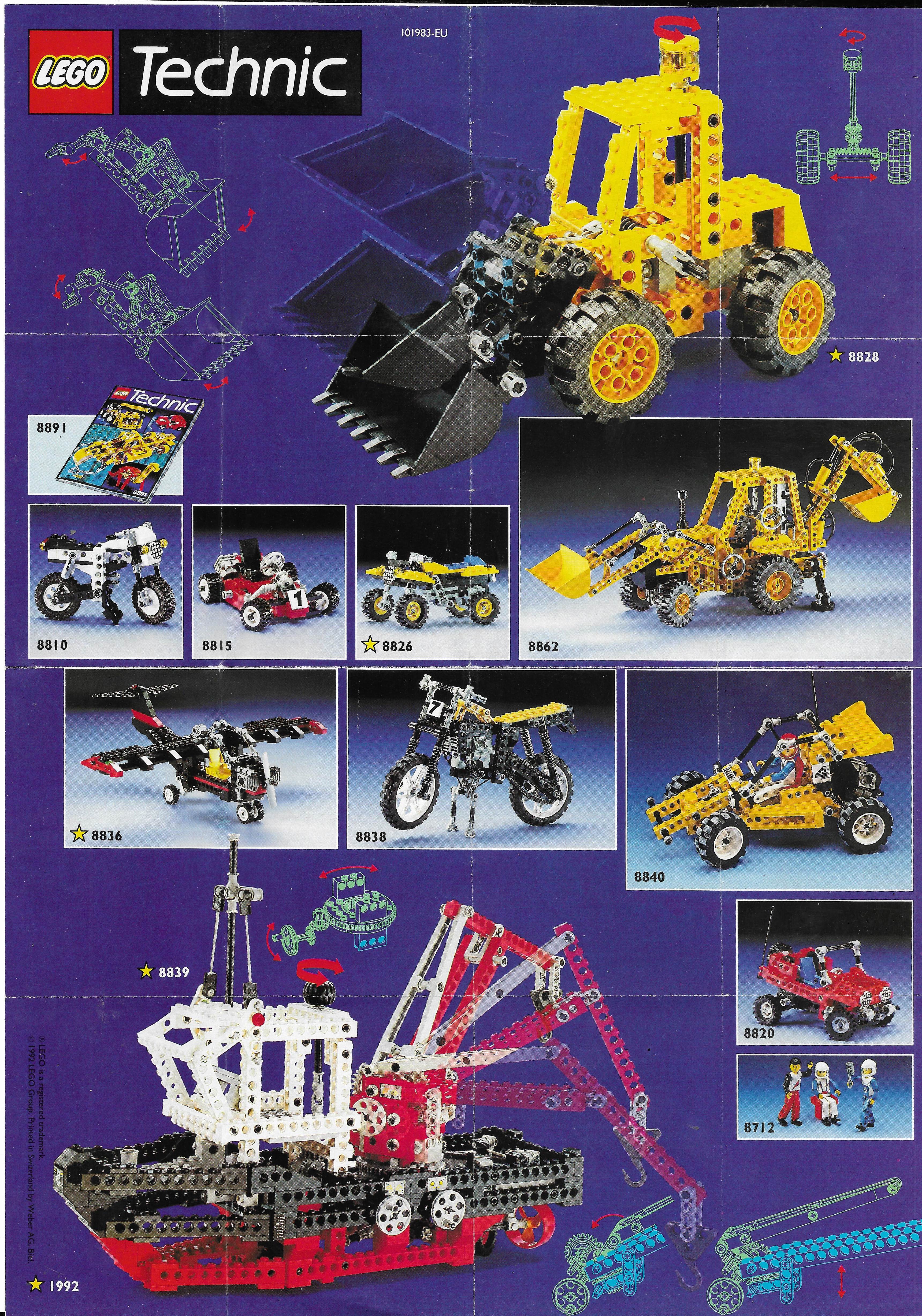 Lego Technic insert 1992-ből
