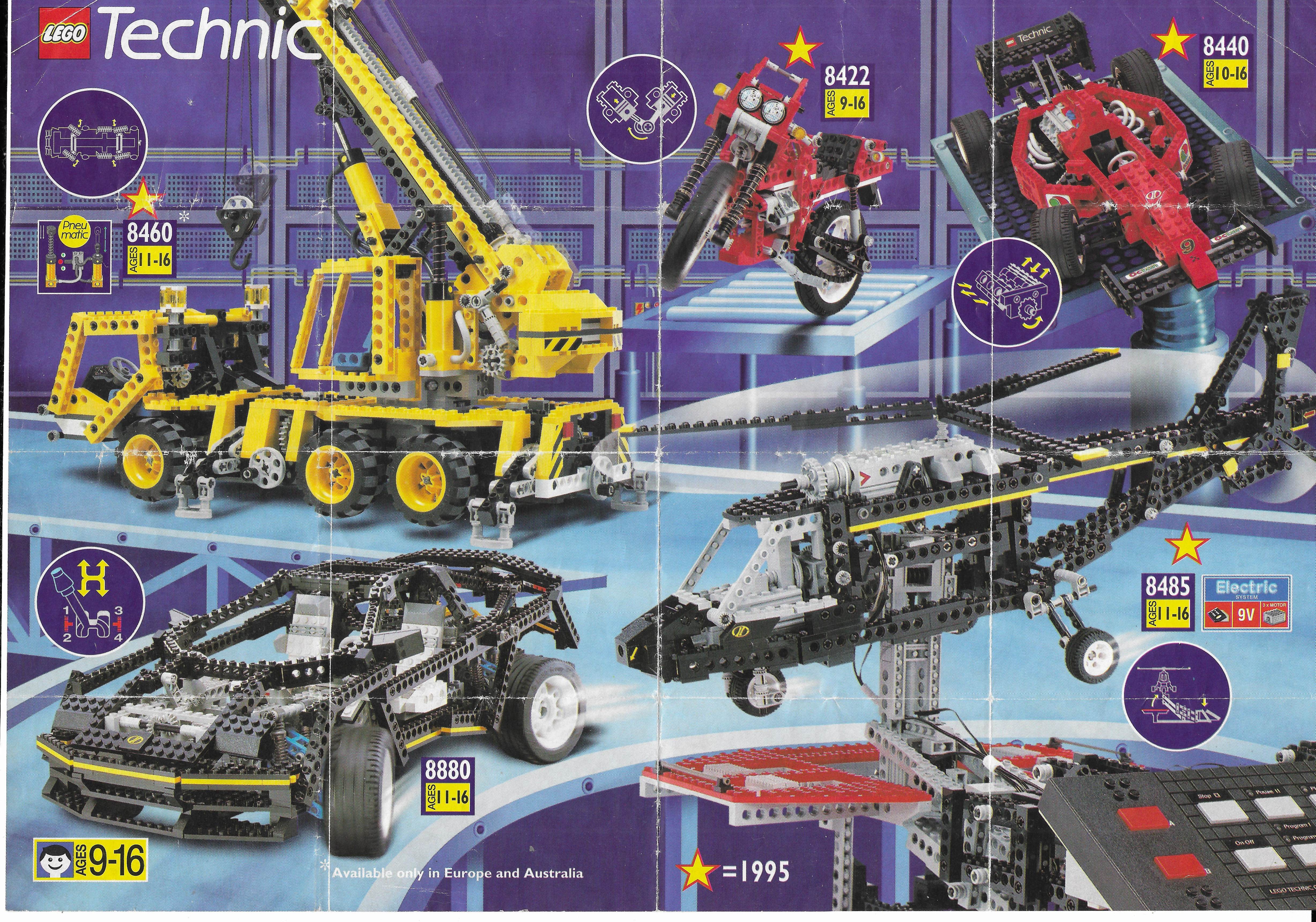 Lego Technic insert 1995-ből