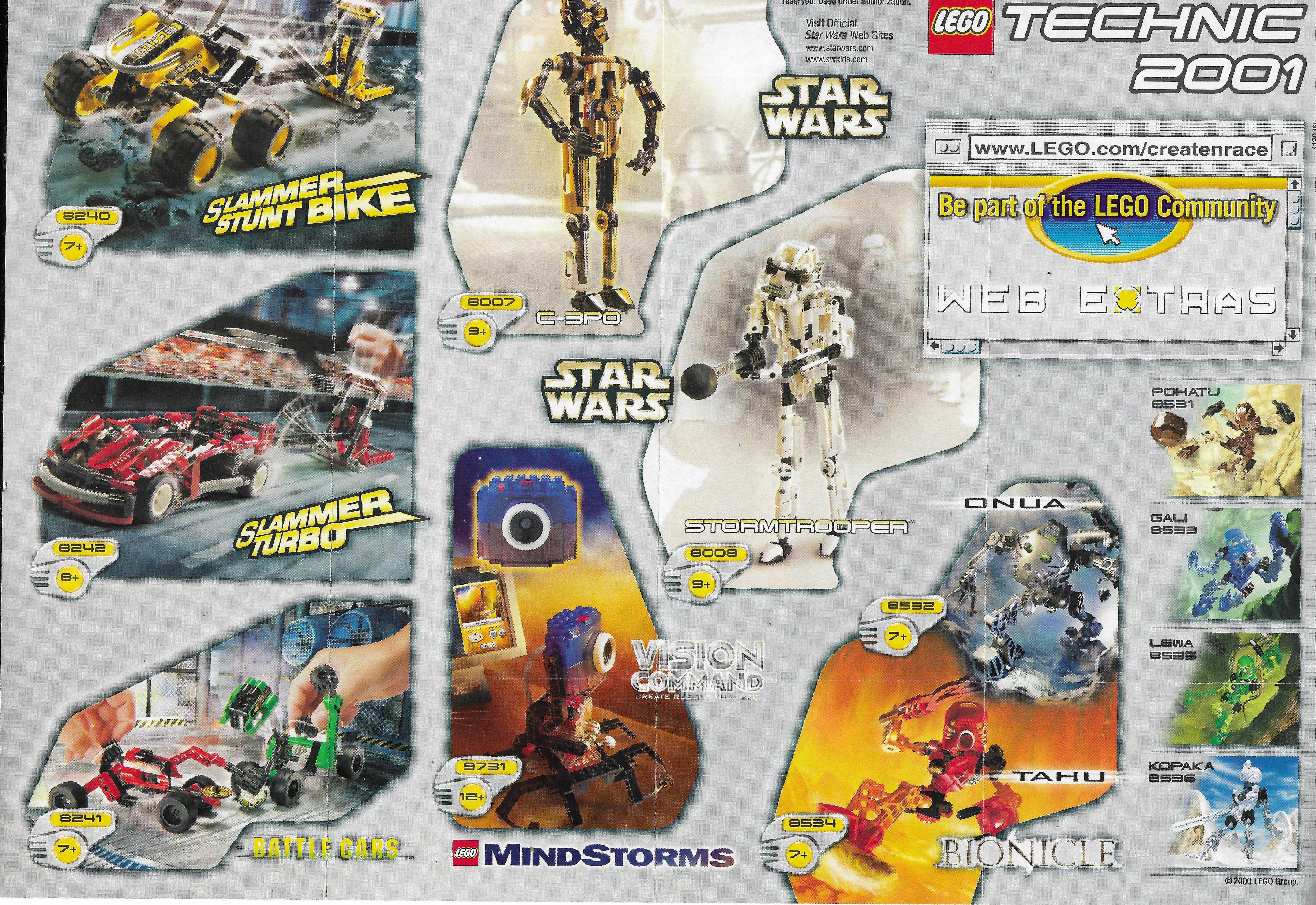 Lego Technic insert 2000-2001