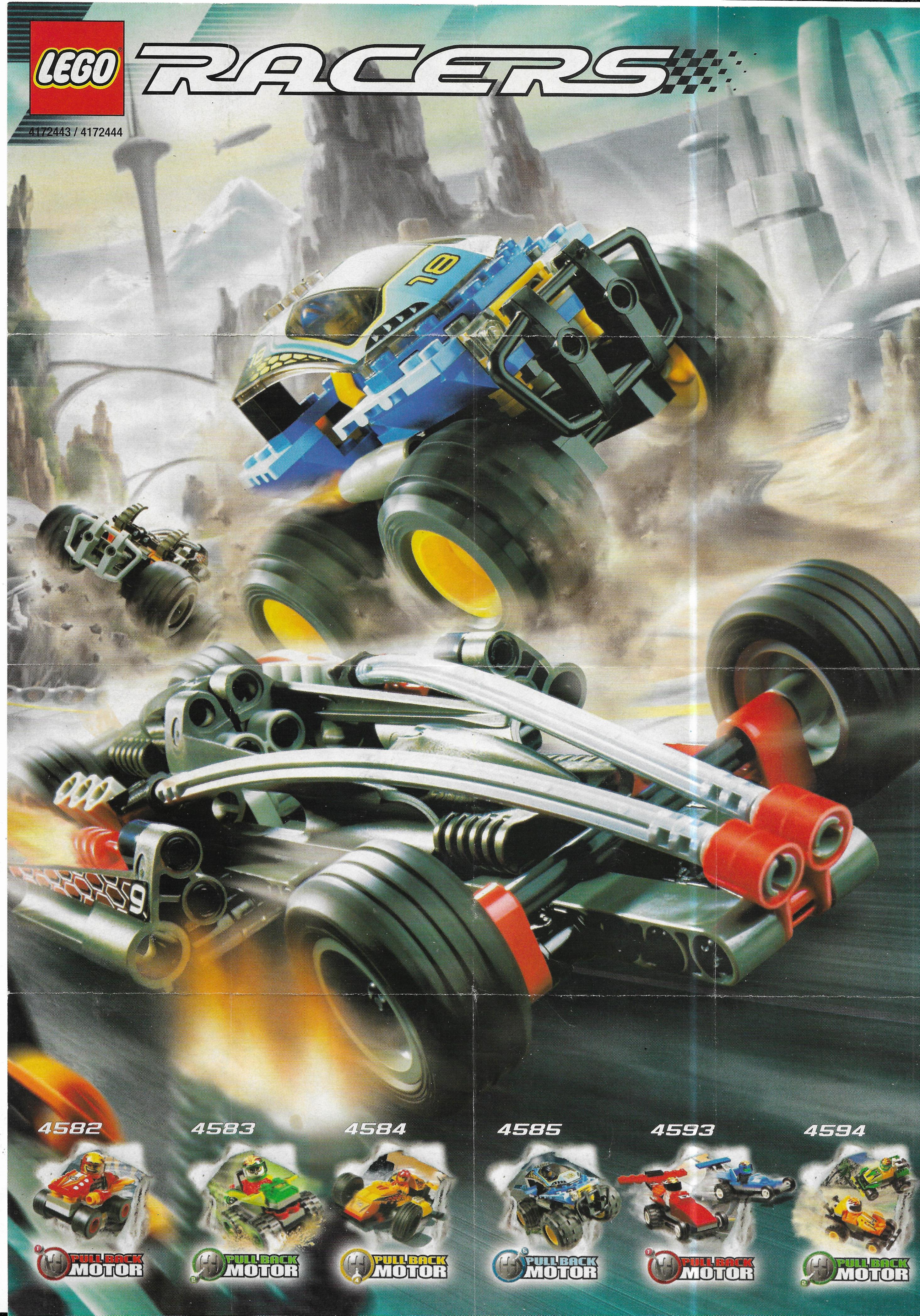 Egy újabb Lego Racers insert 2002-ből