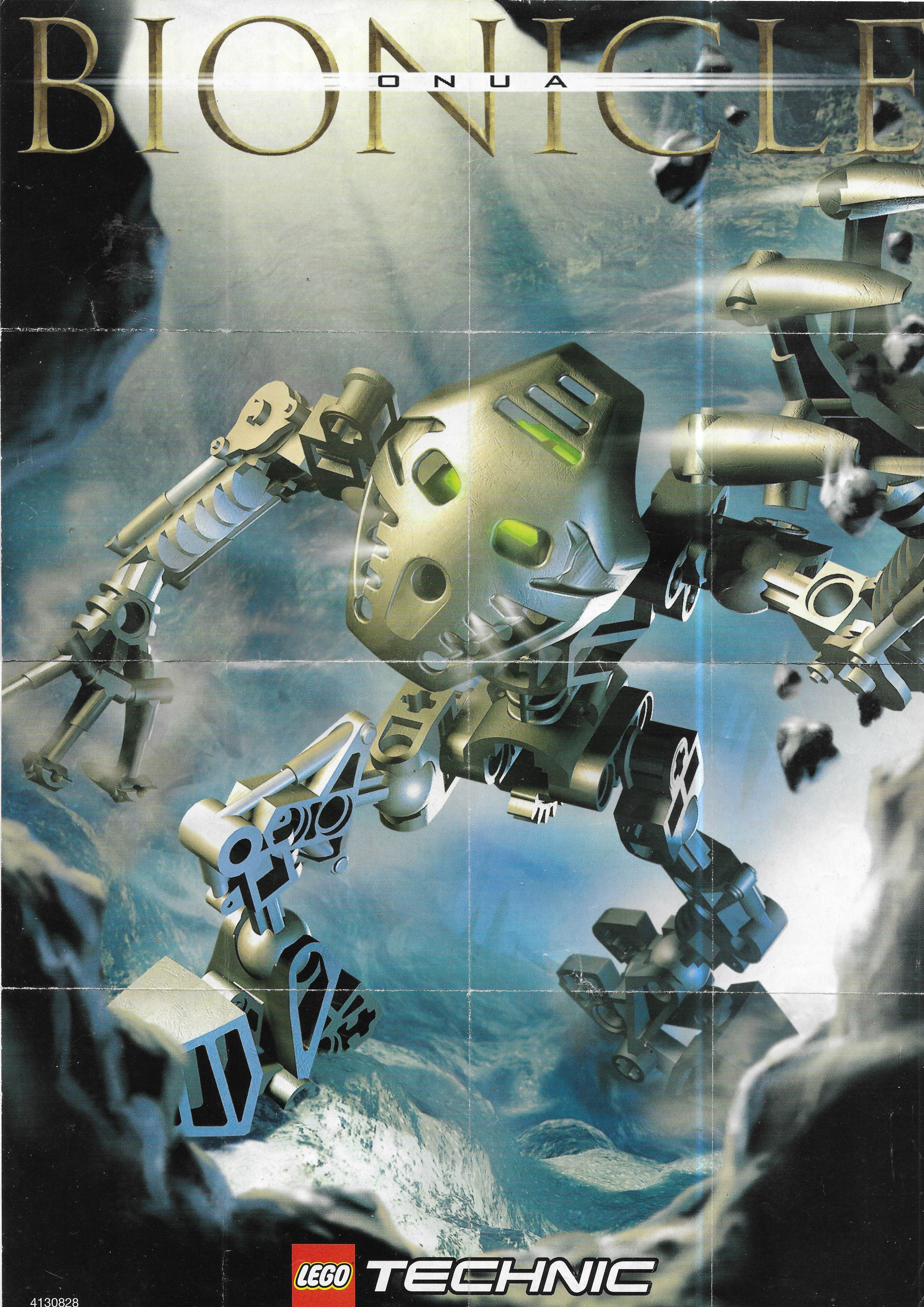 Lego Bionicle Insert 2001-ből "Onua" változat