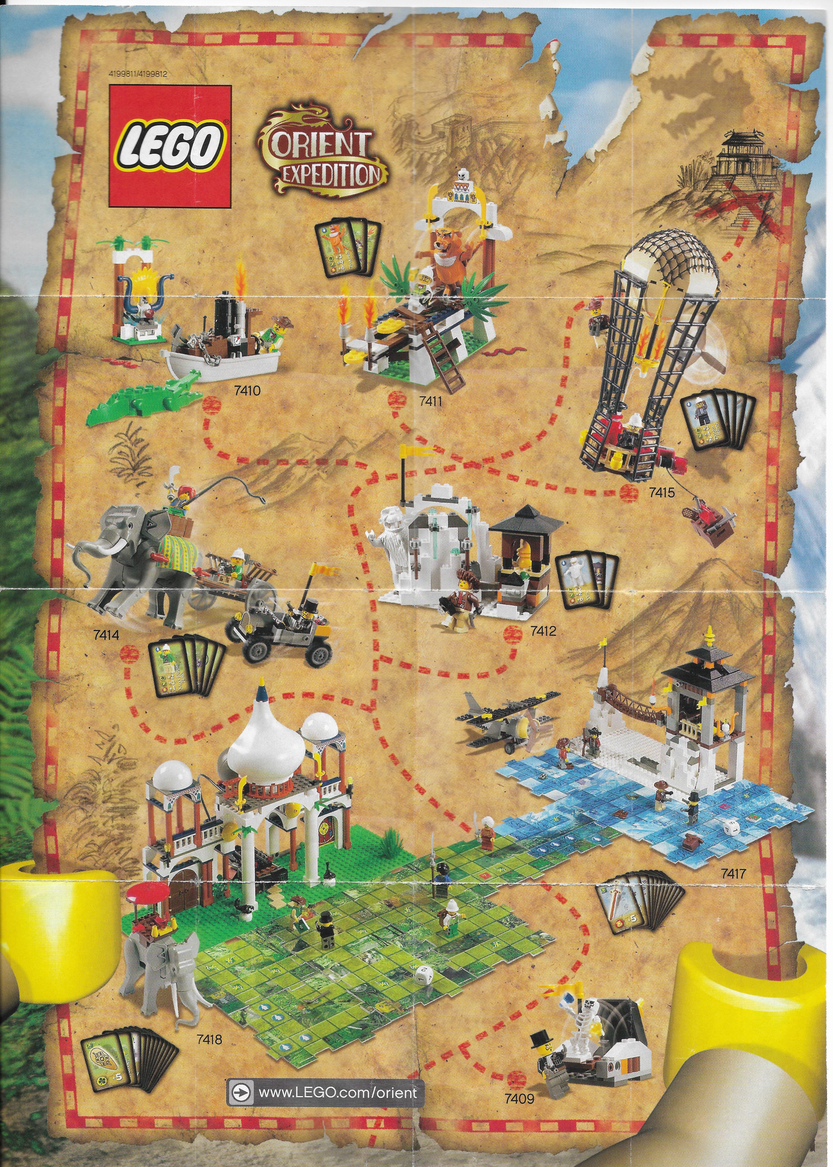 2004-es "Orient Expedition" Lego Insert