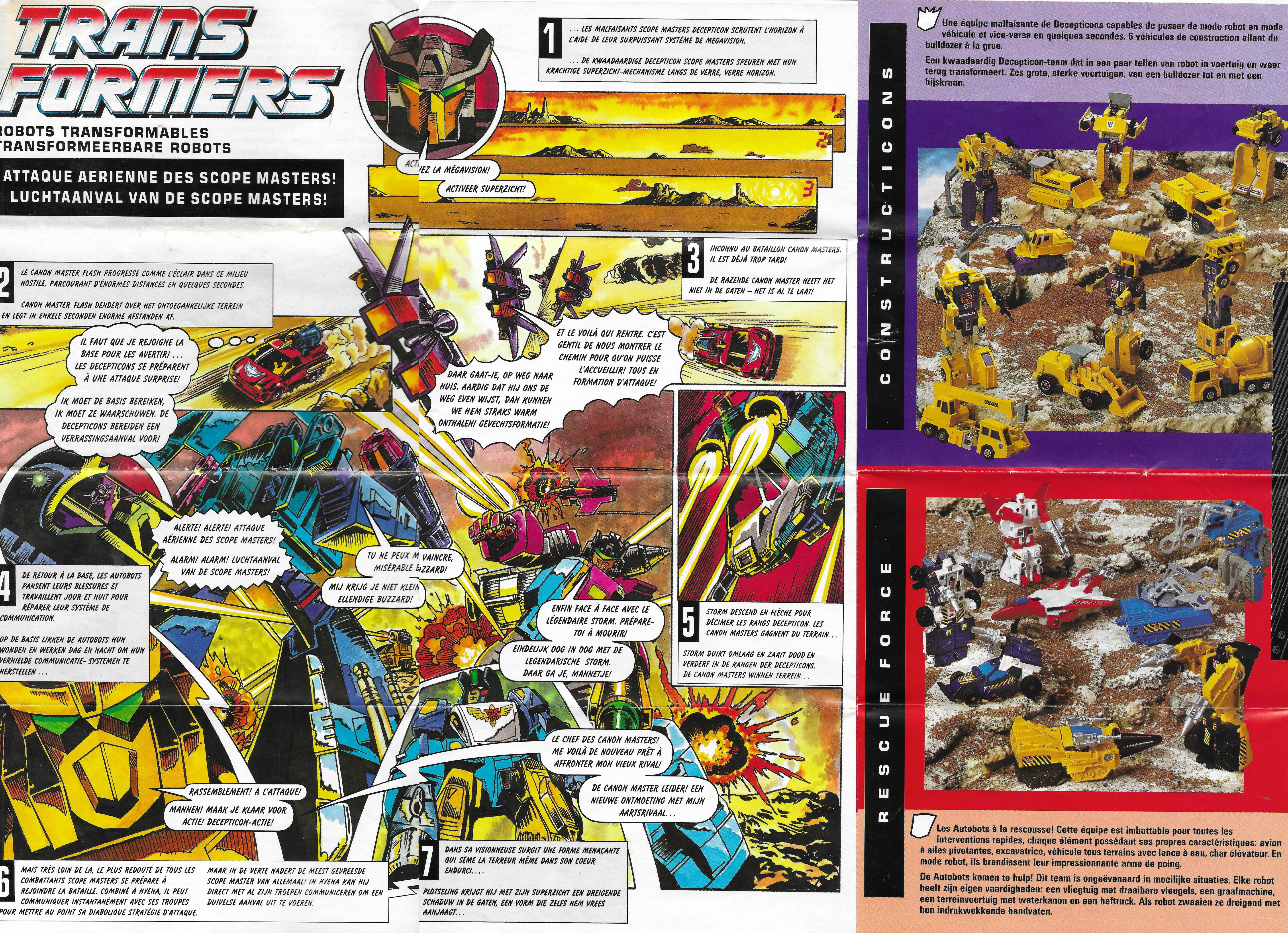 Európai Transformers poszter 1991-ből