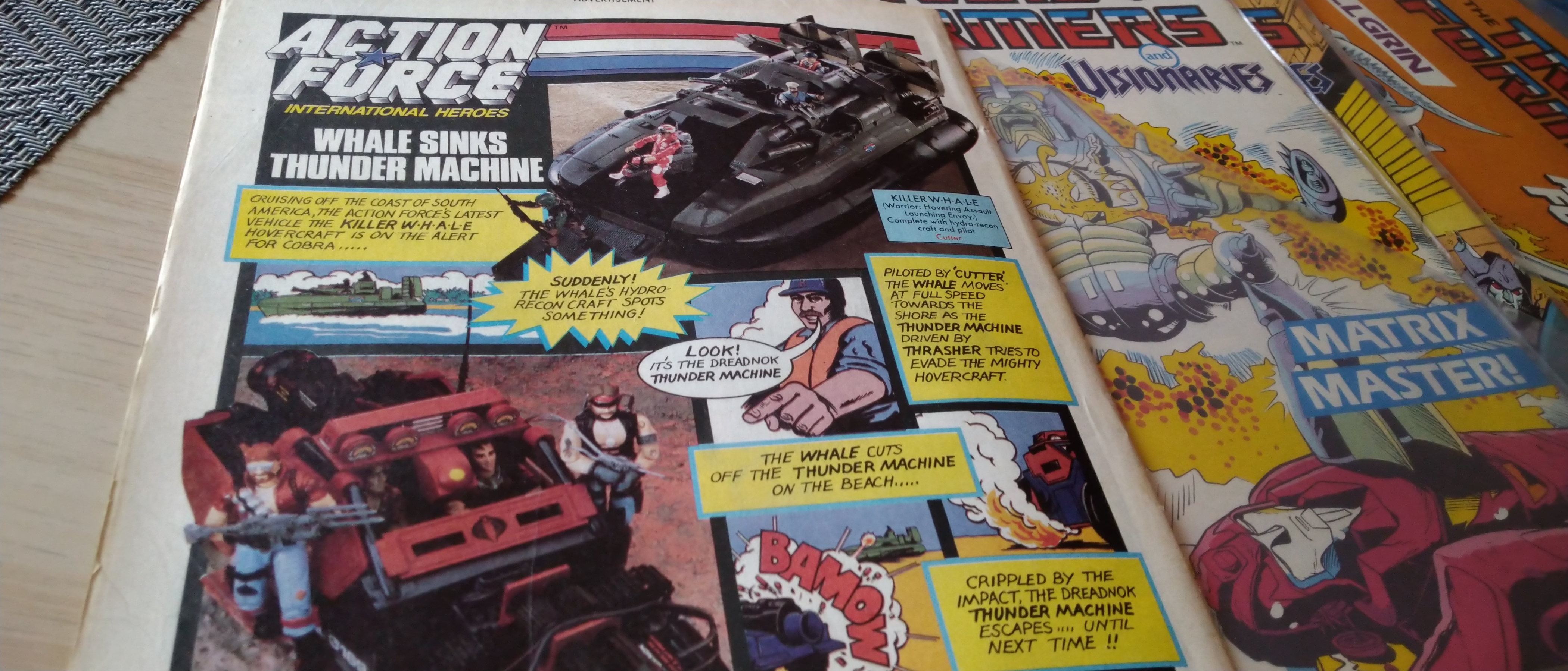 Játékreklámok angol Transformers képregényekből (87-88)
