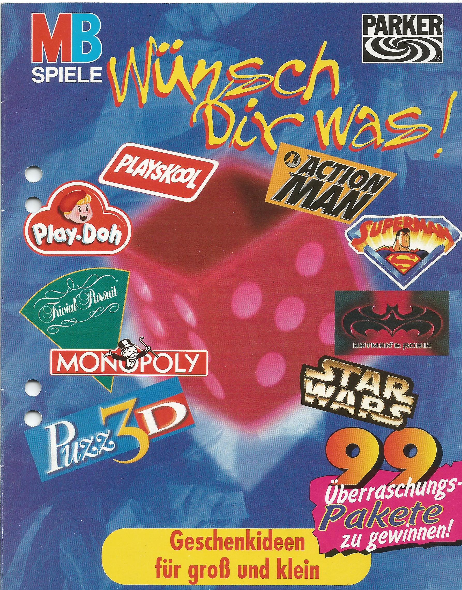 1997-es MB-Parker német játékkatalógus