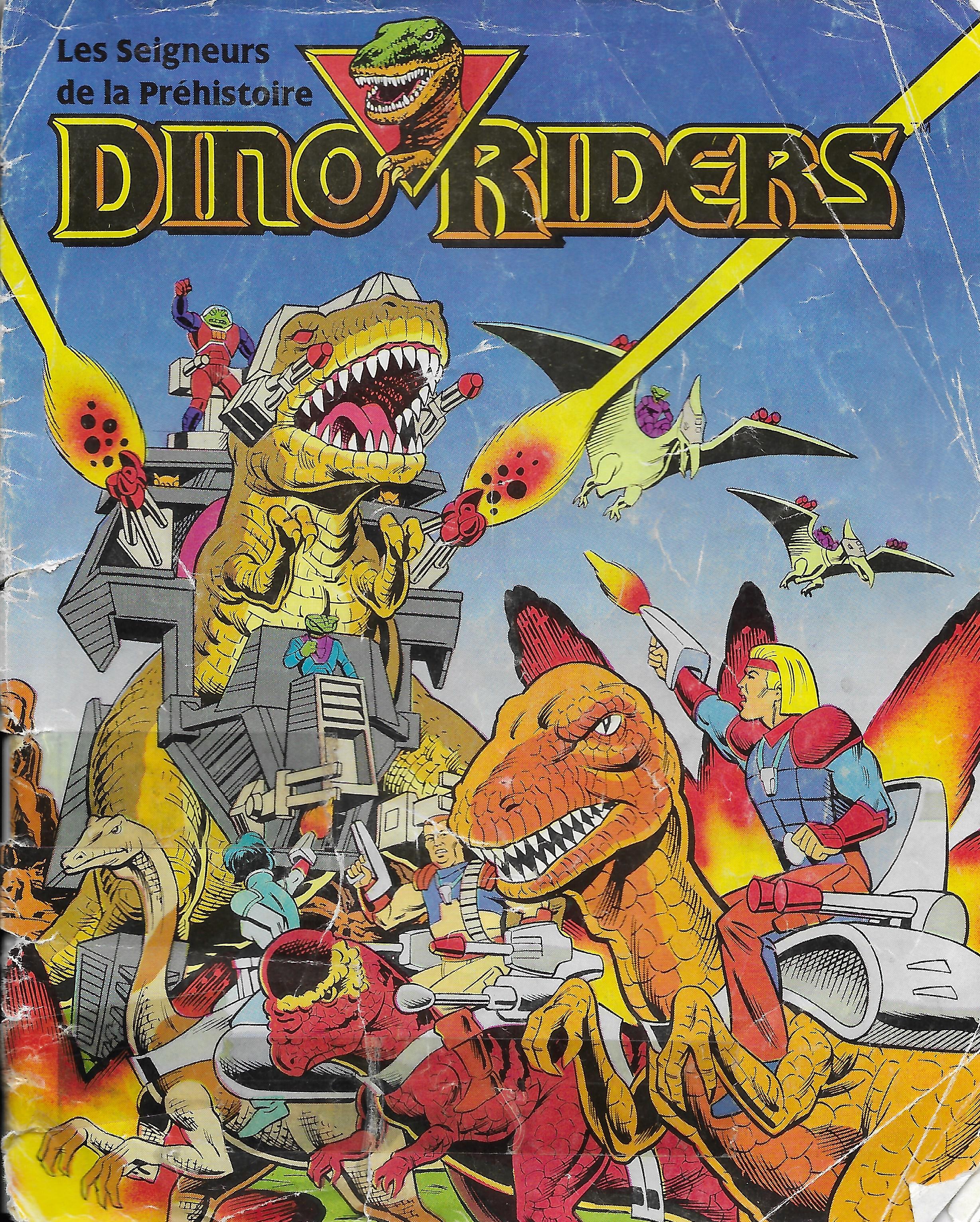 1989-es francia Dino Riders képregény/katalógus