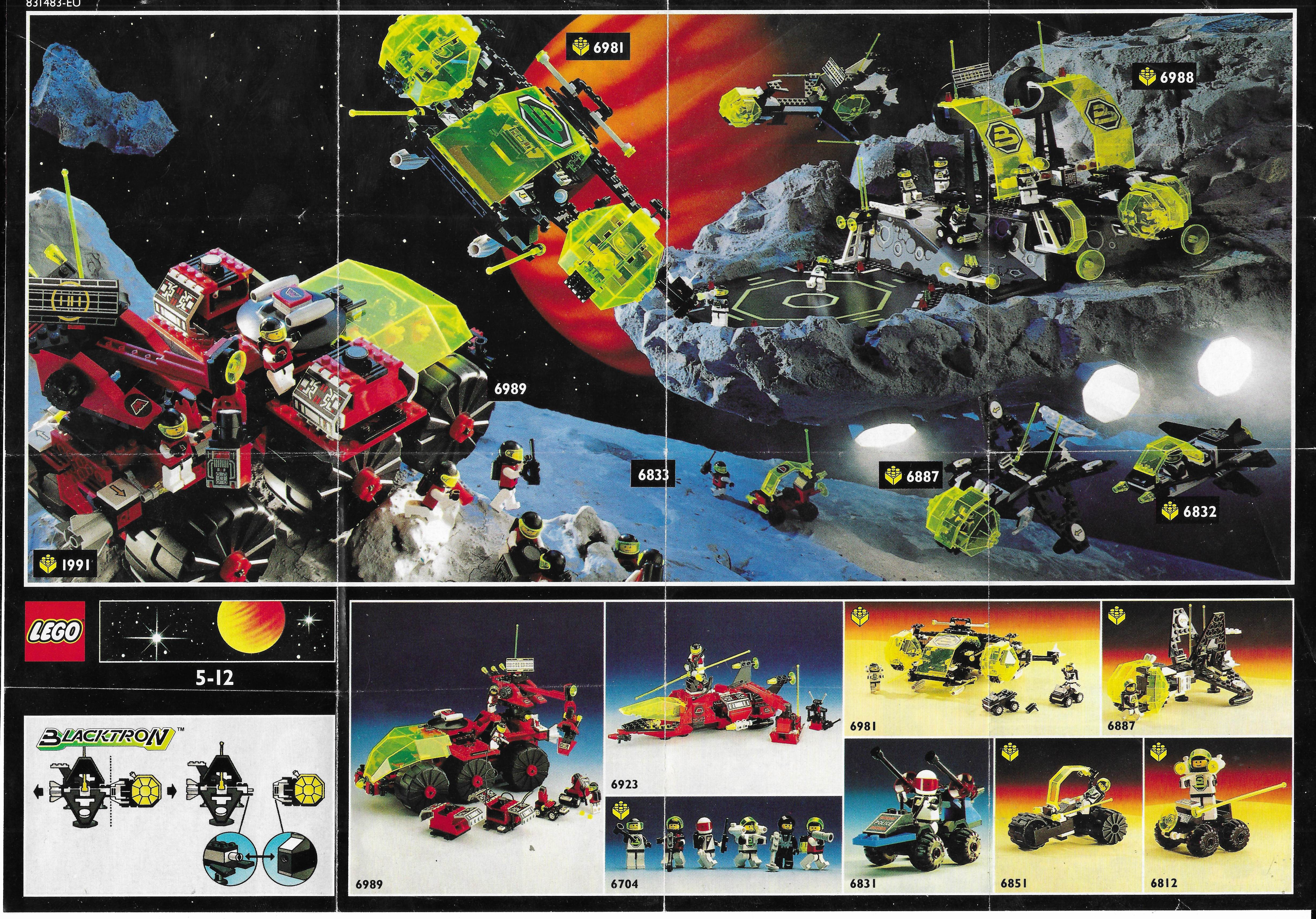 Lego Space insert 1991-ből