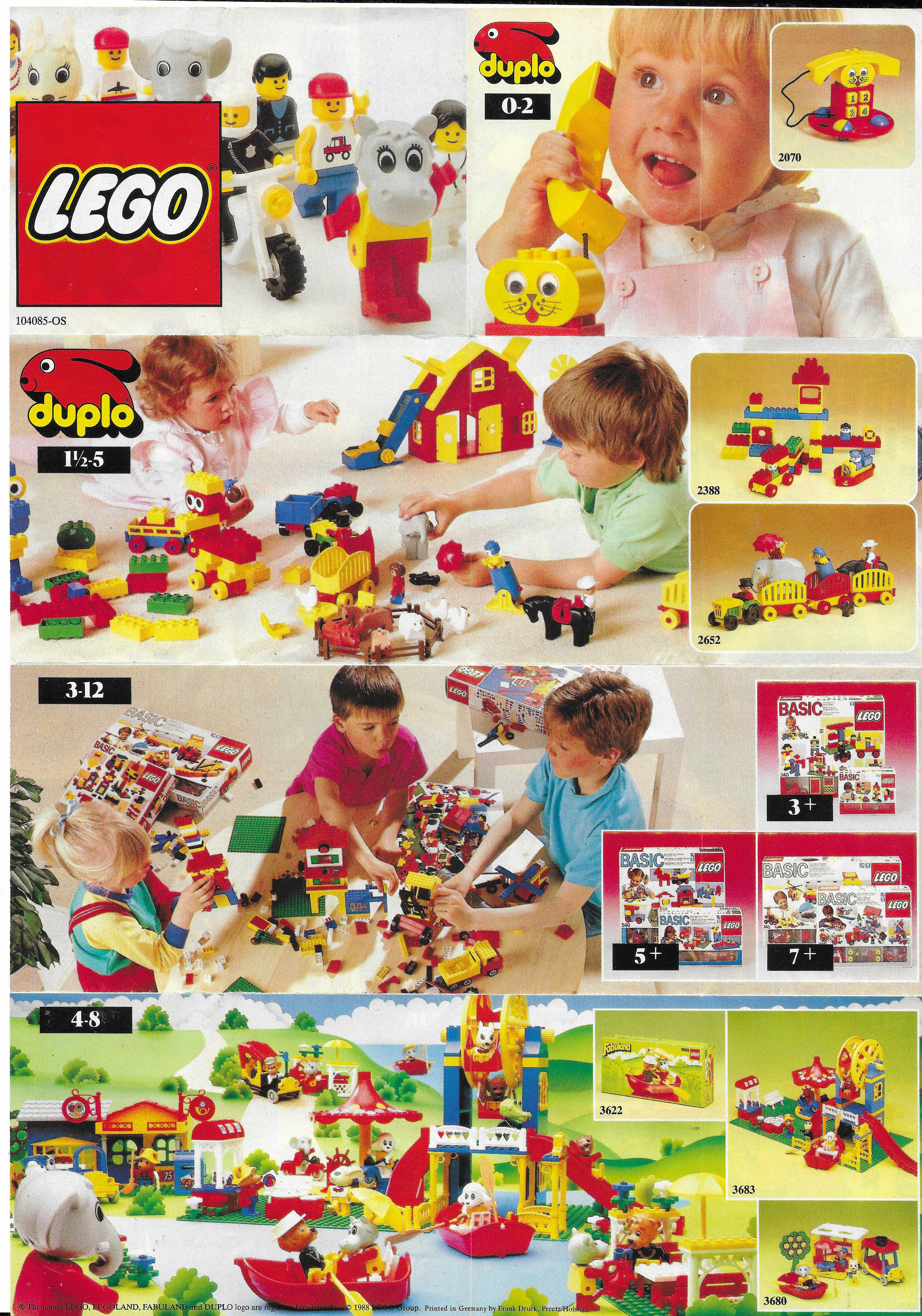 Általános Lego insert 1988-ból