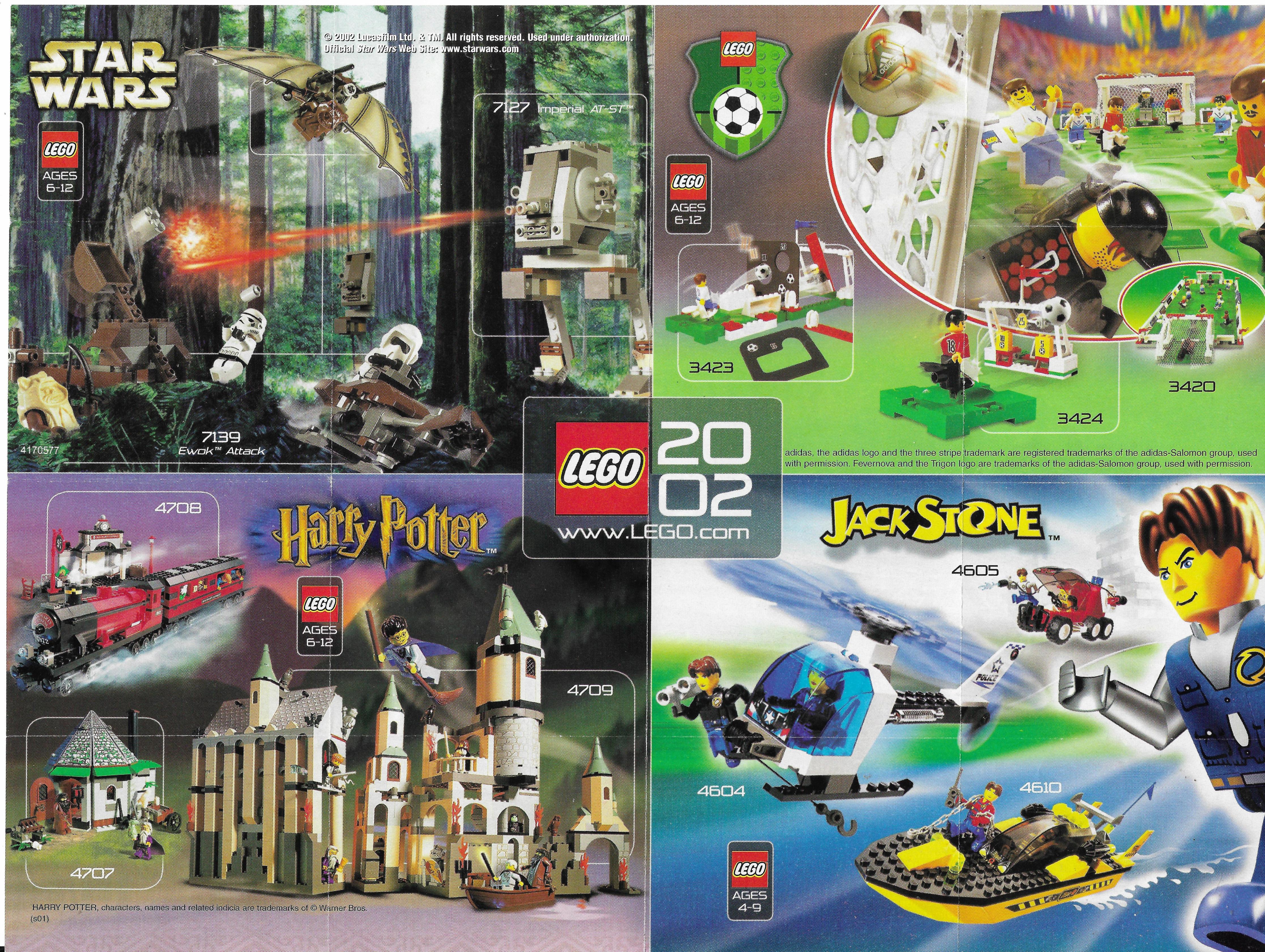 Amerikai Lego insert 2002-ből