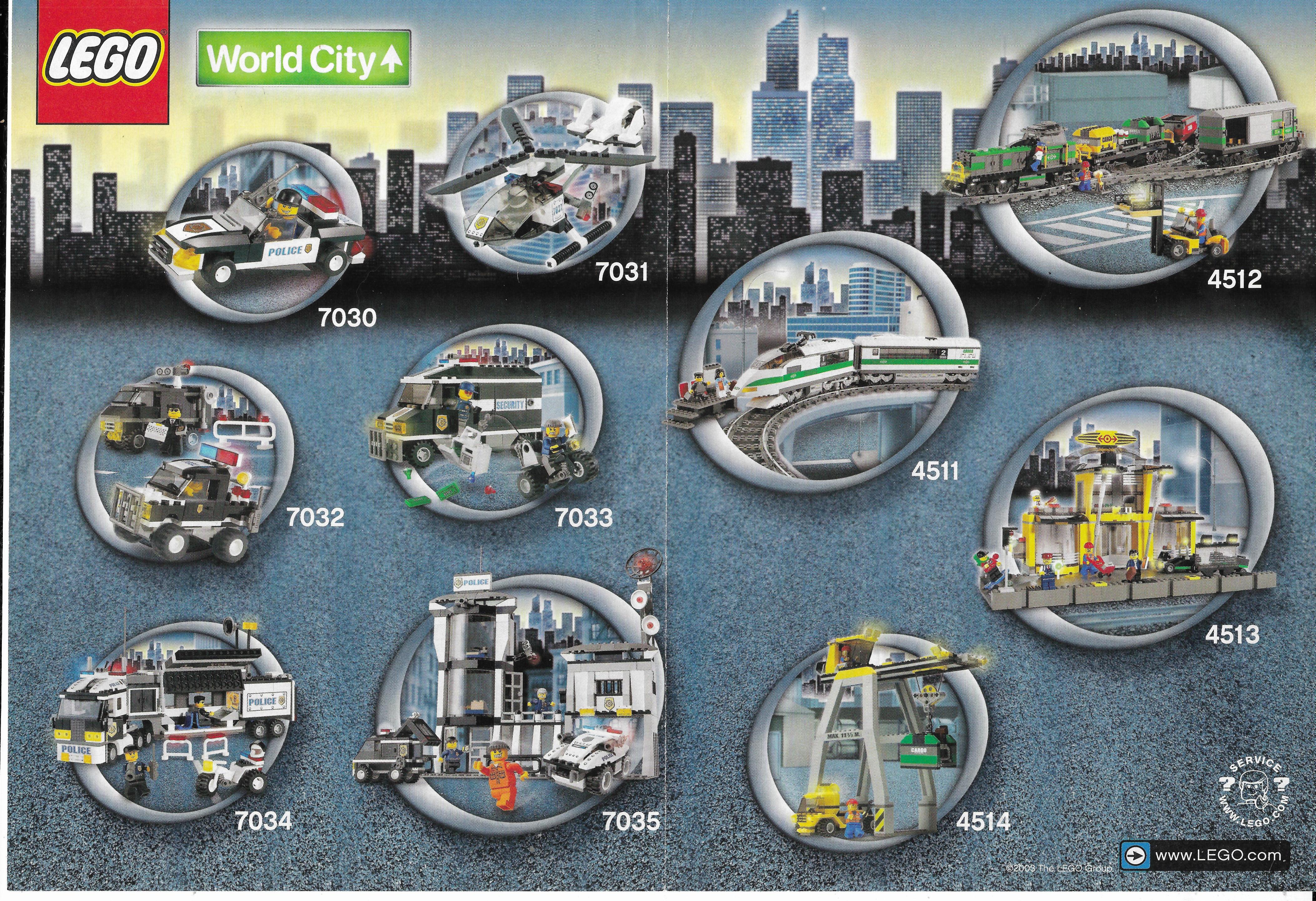 Lego World City insert 2003-ból