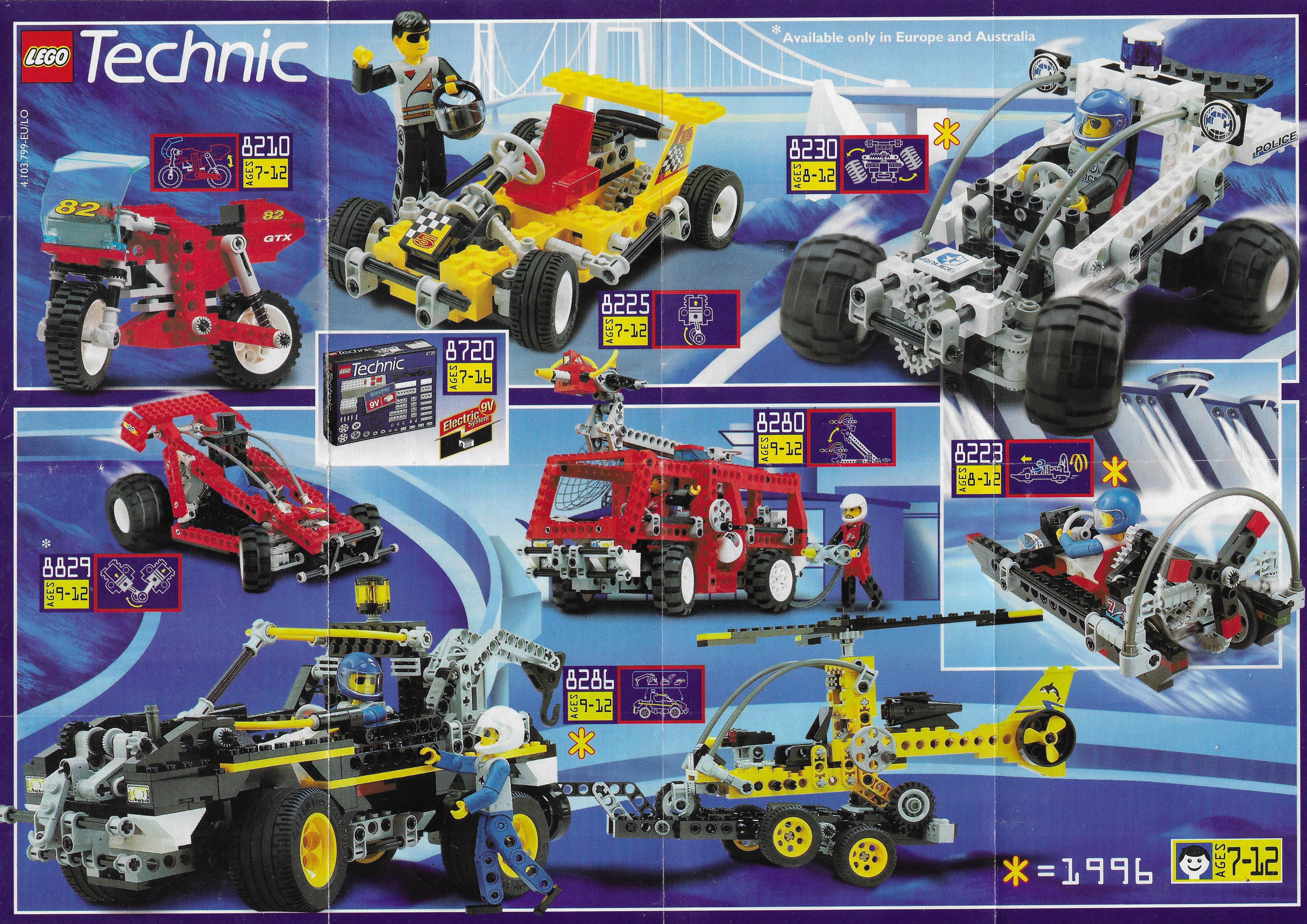 1996-os Lego Technic insert