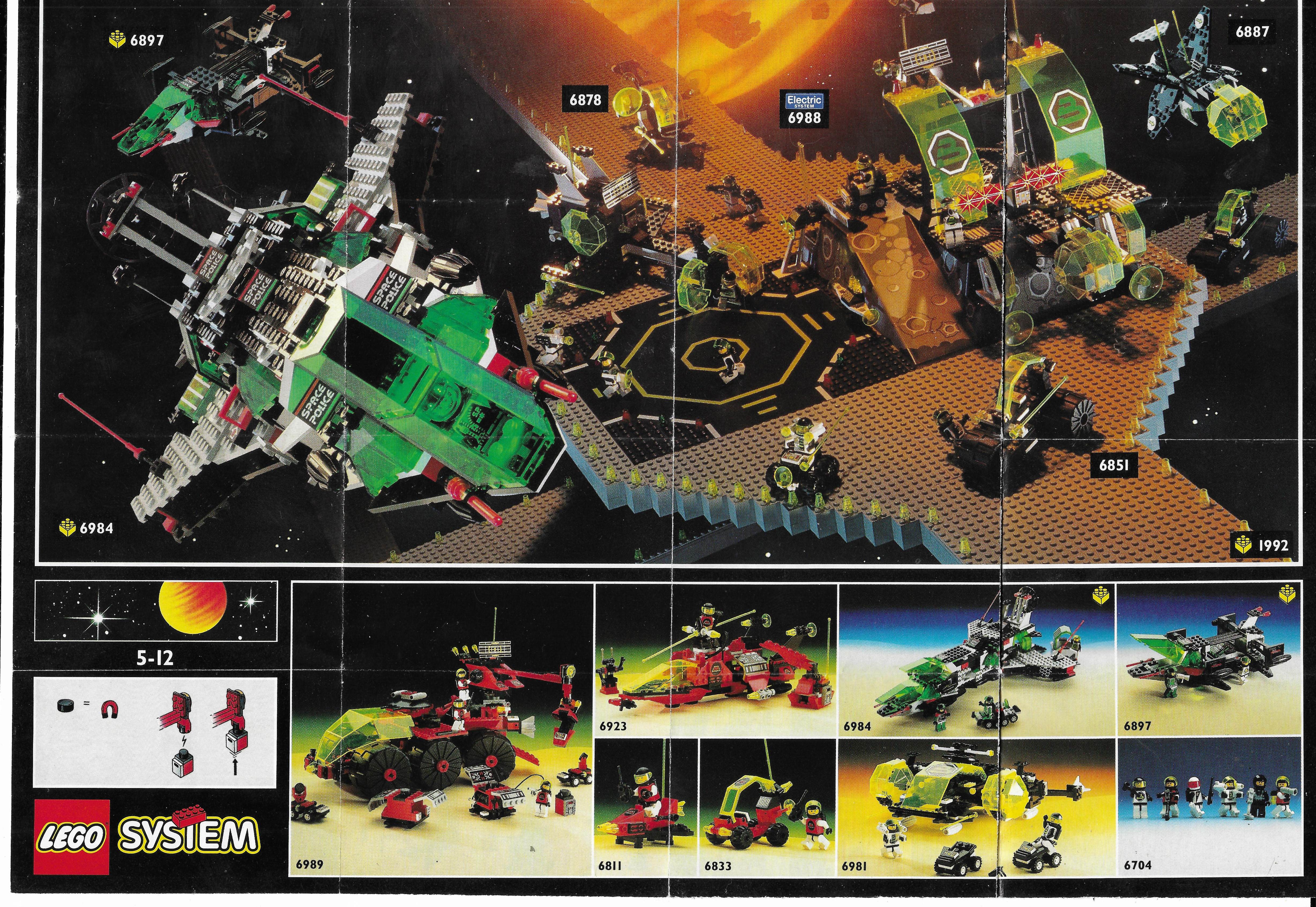 Lego Space insert 1992-ből