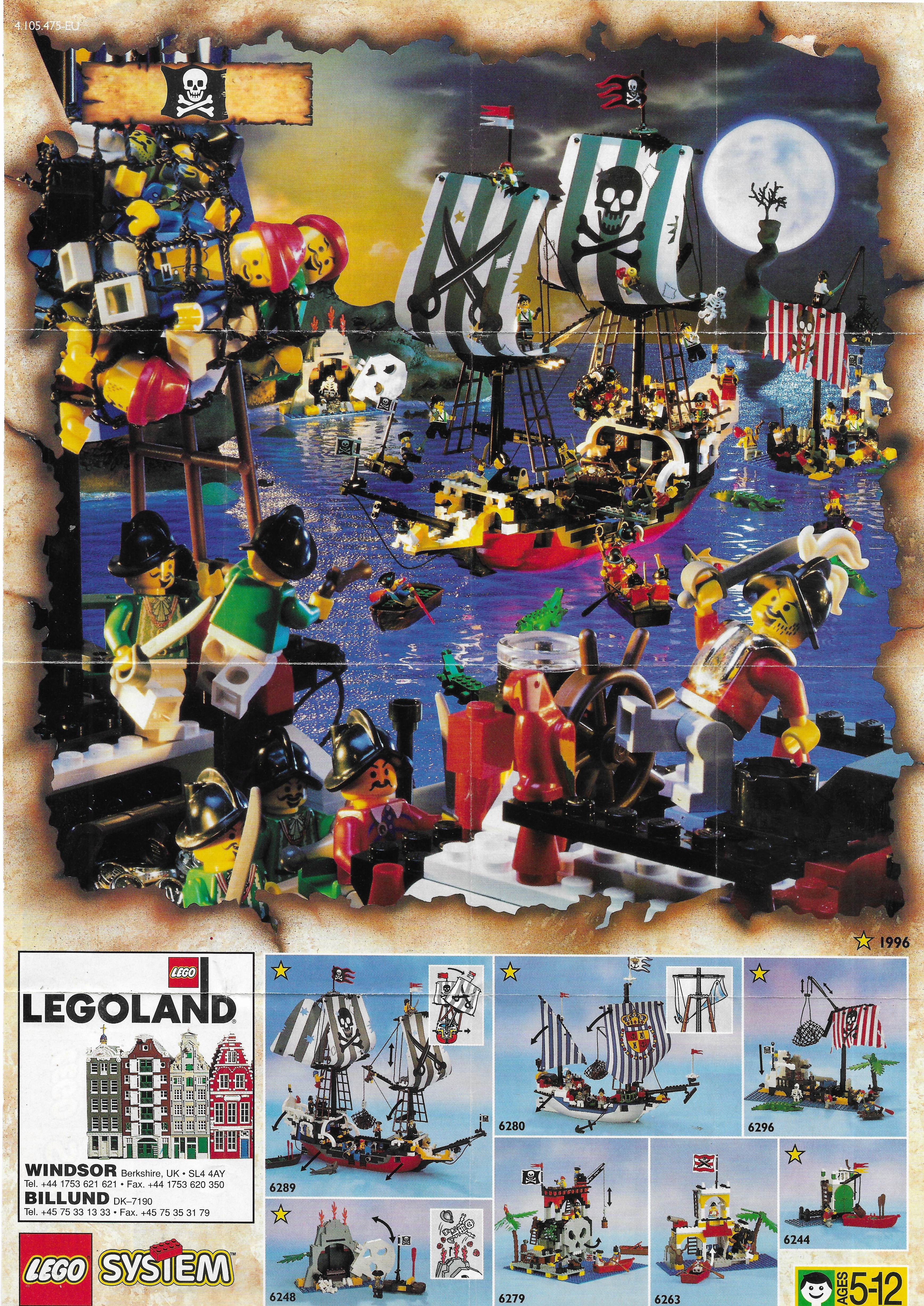 Lego Pirates insert 1996-ból