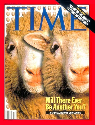 A TIME 1997. március 10-i címlapja, rajta az aggodalmas kérdés: ‘Lesz valaha belőlünk egy másik?‘