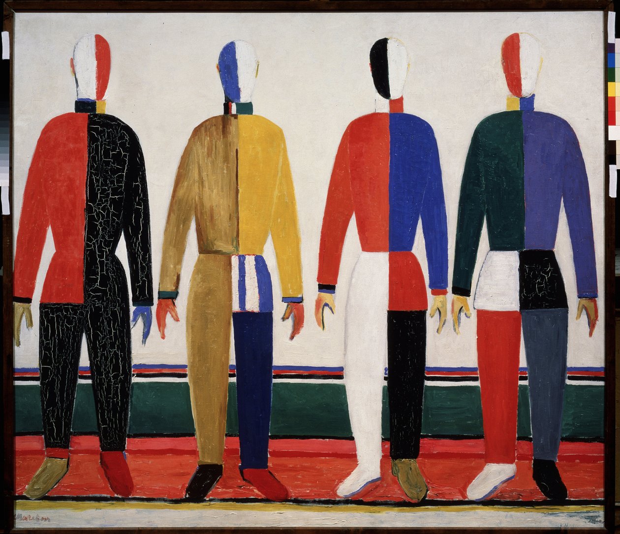 1930_kazimir_severinovich_malevich_sportifs_sportsmen_qatre_hommes_portrant_des_tenues_de_sport_tres_colorees_pei_meisterdrucke-1318816.jpg