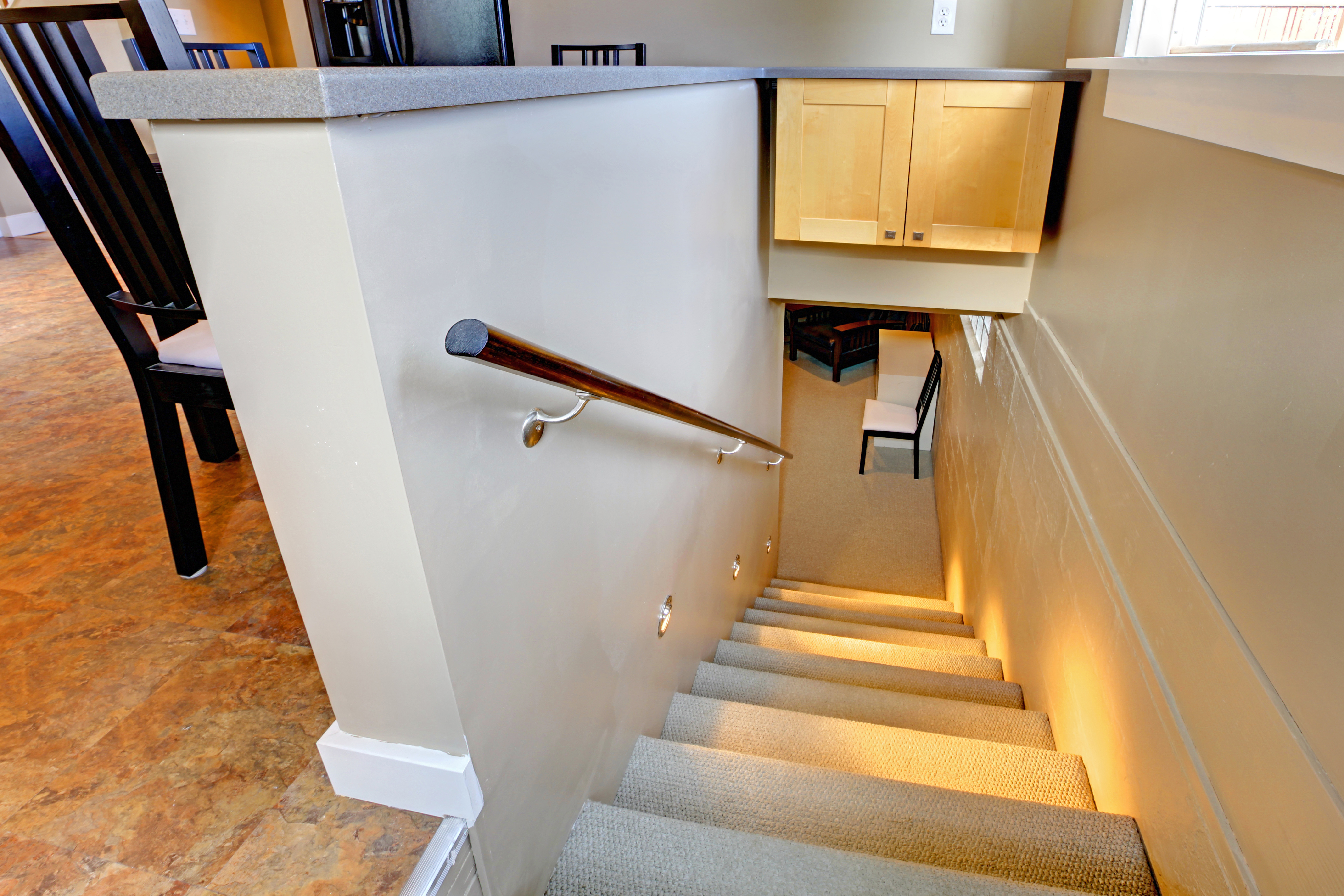 Лестница в подпол на кухне