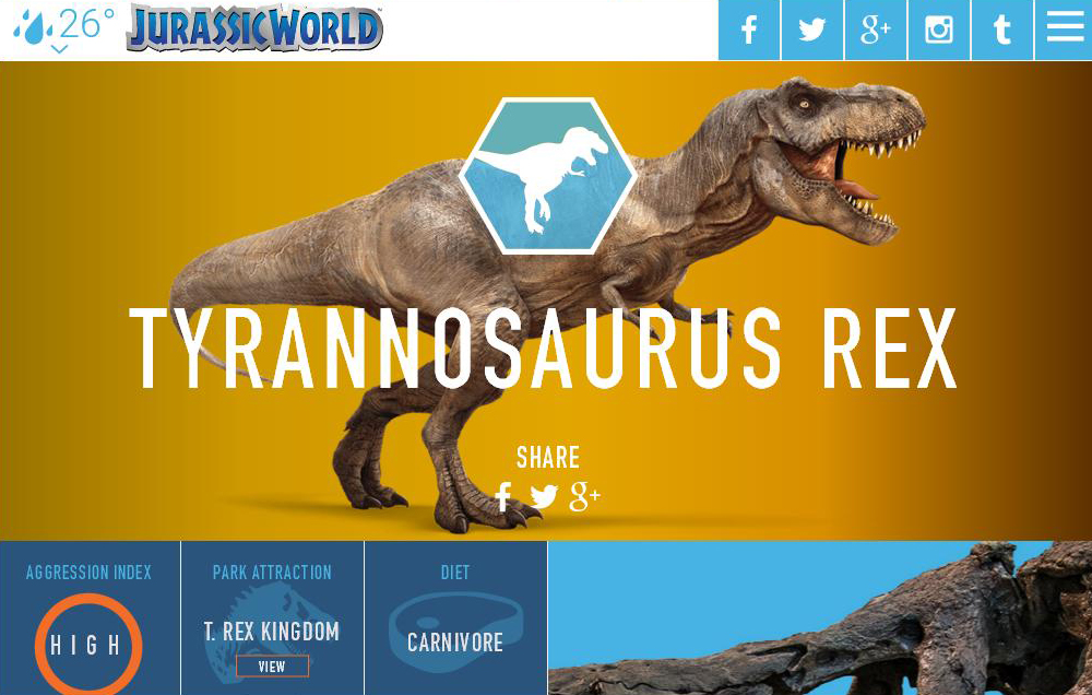 És, természetesen a dinoszauruszokról is olvashatunk a weboldalon!
