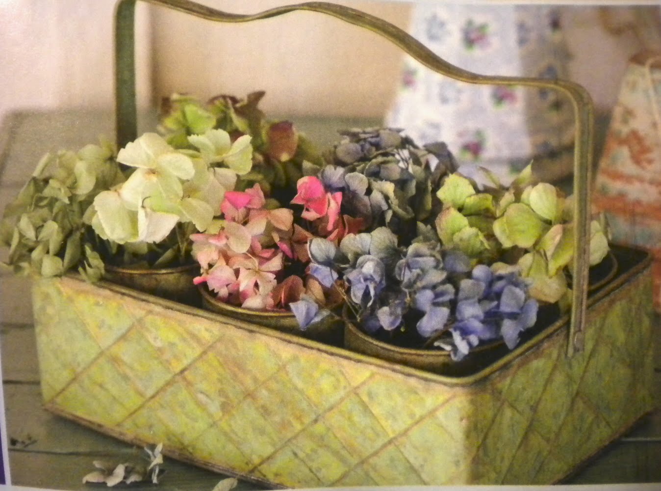 Hydrangeas in a metal basket.jpg