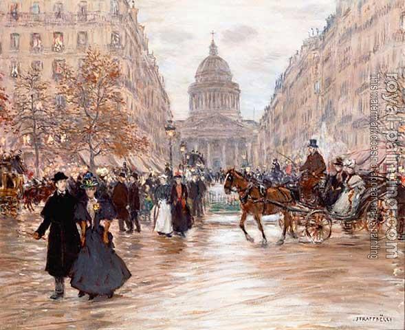 47366-Jean Francois Raffaelli-Boulevard Saint Michel.jpg