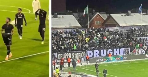 A Juve a reptérről közvetlenül az edzőközpontba utazott