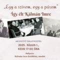 „Egy a szívem, egy a párom” – Így élt Kálmán Imre | Időszaki kiállításmegnyitó – 2025.07.01.