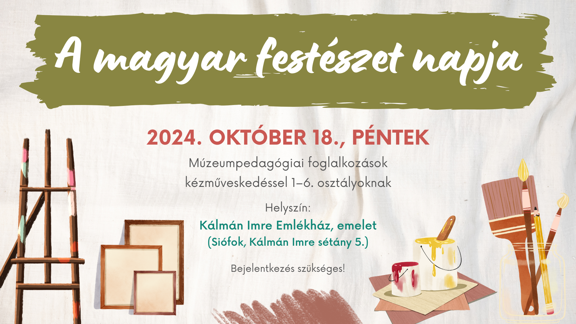 A magyar festészet napja az Emlékházban – 2024.10.18.