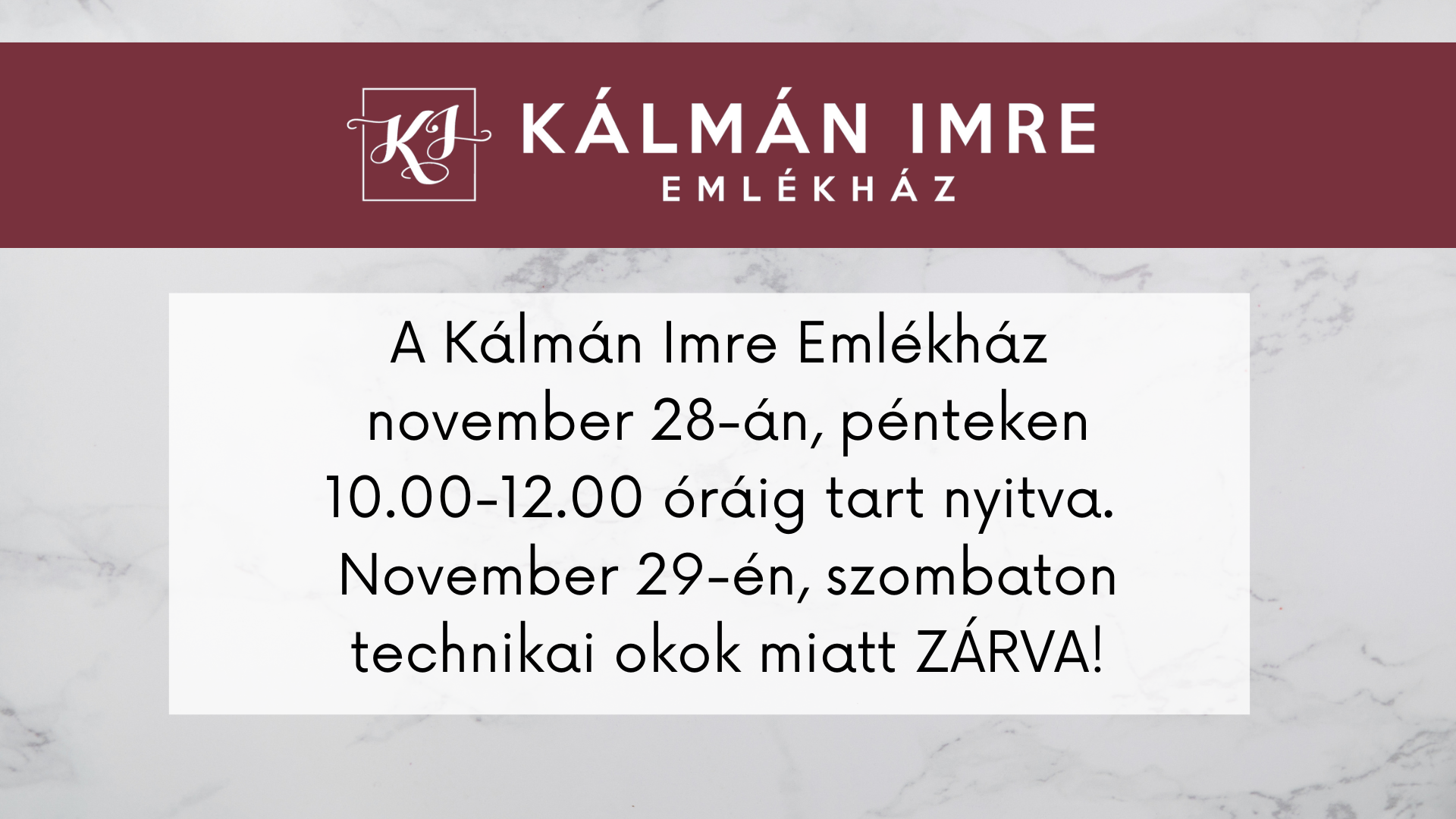 Zárvatartás – 2025.11.29.