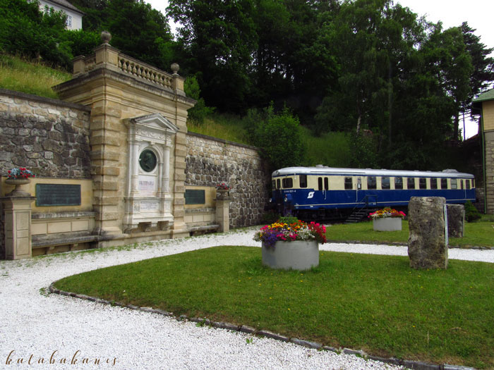 Semmering vasútállomás - Carl Ritter von Ghega emlékműve