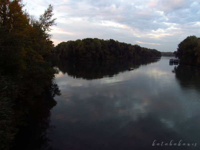 A Bodrog és a Tisza összefolyása Tokajnál