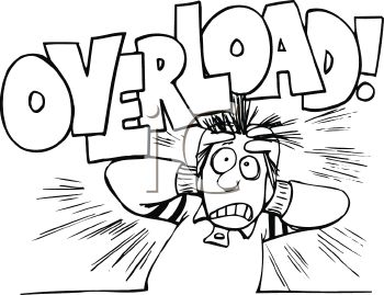 0511-1009-1319-0462_Black_and_White_Cartoon_of_a_Stressed_Out_Guy_with_the_Word_Overload_clipart_image[1].jpg