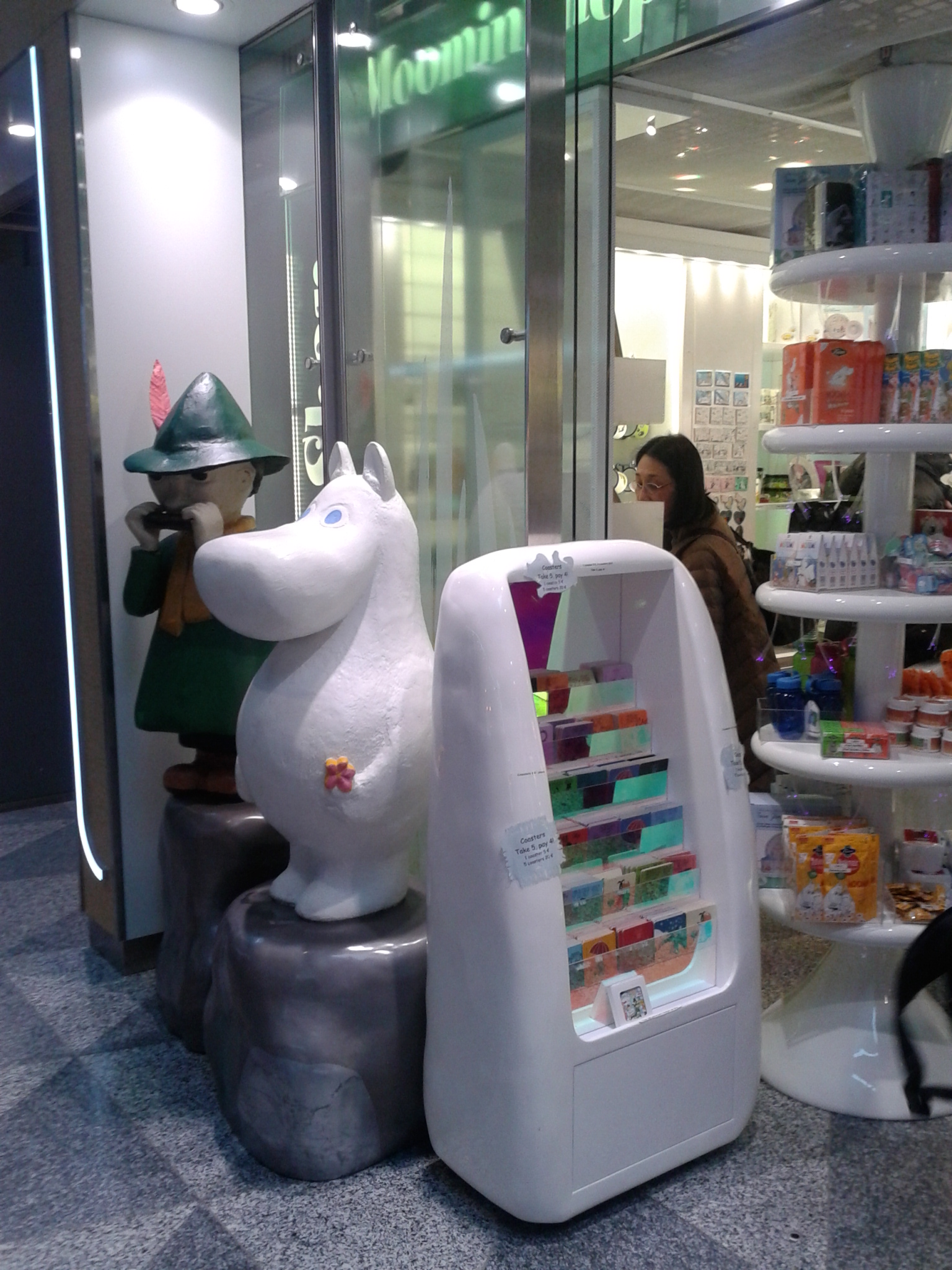 Moomin Shop a Helsinki repülőtéren