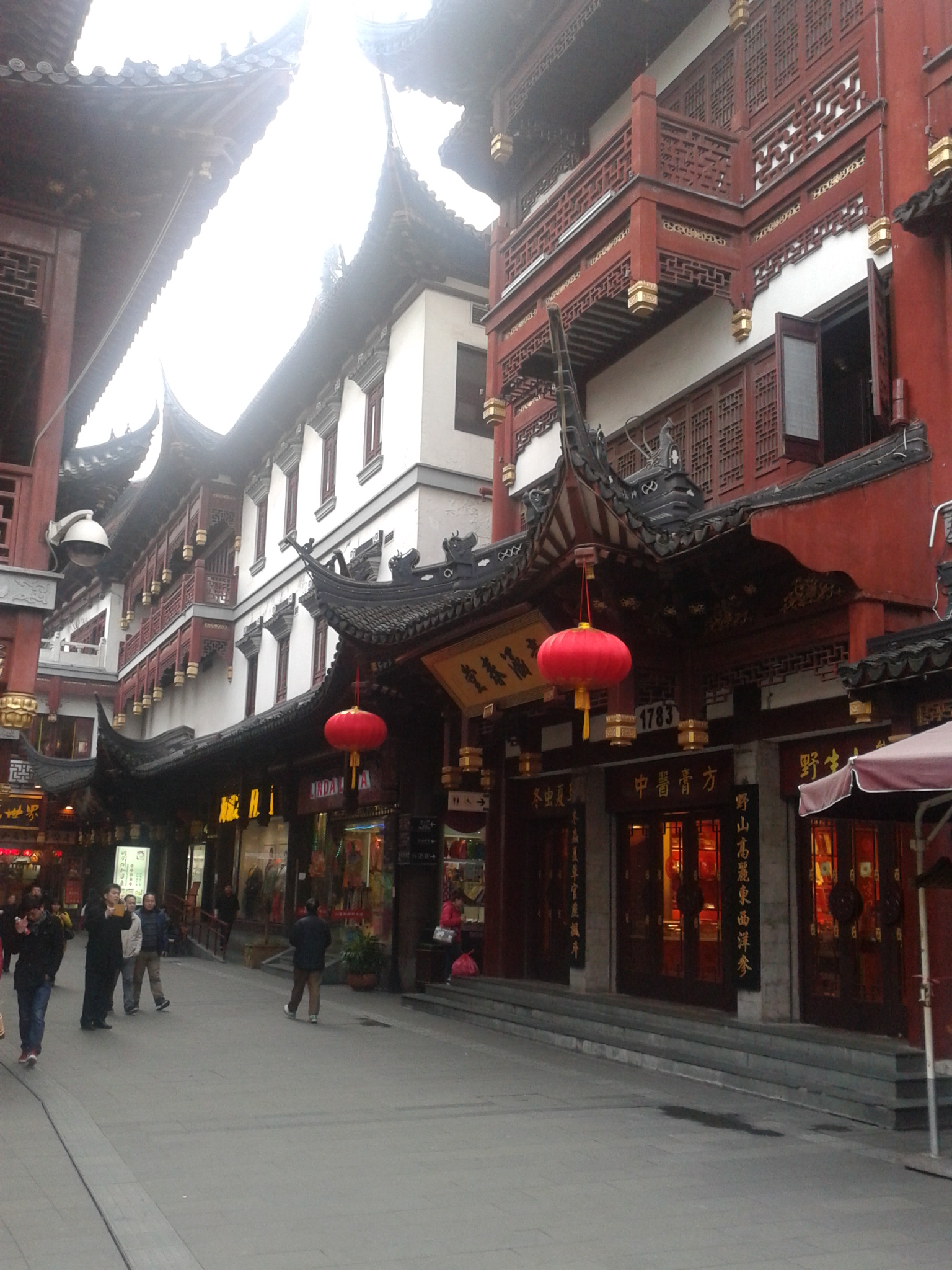 Yuyuan egyik utcája