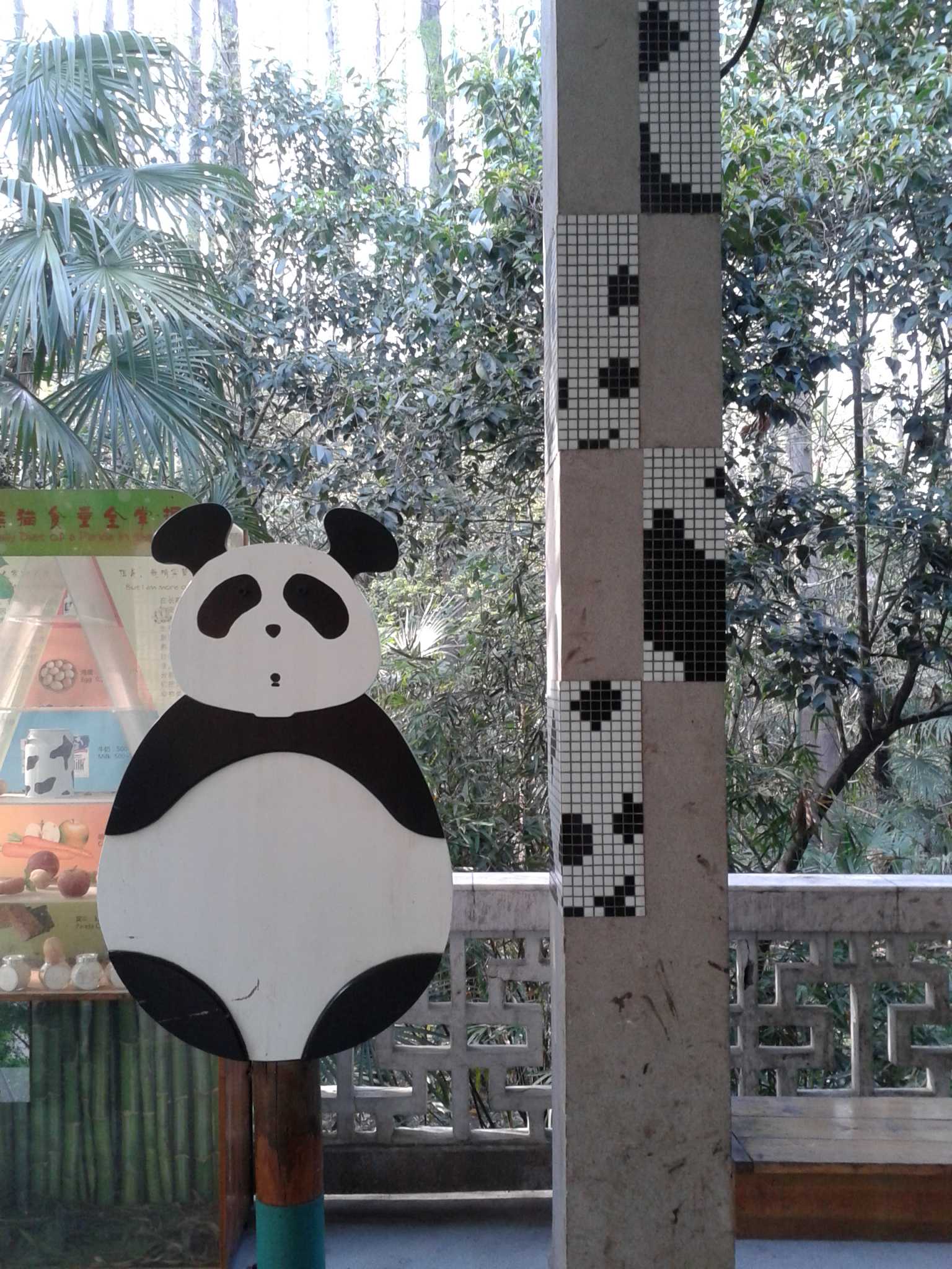 A pandaház dekorációja