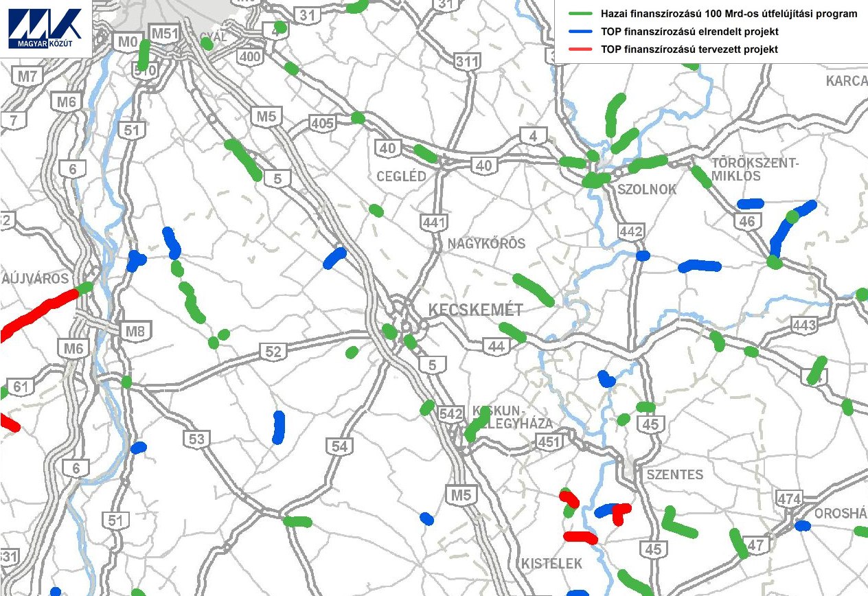 Hol lesznek 2018-ban állami közútfelújítások?