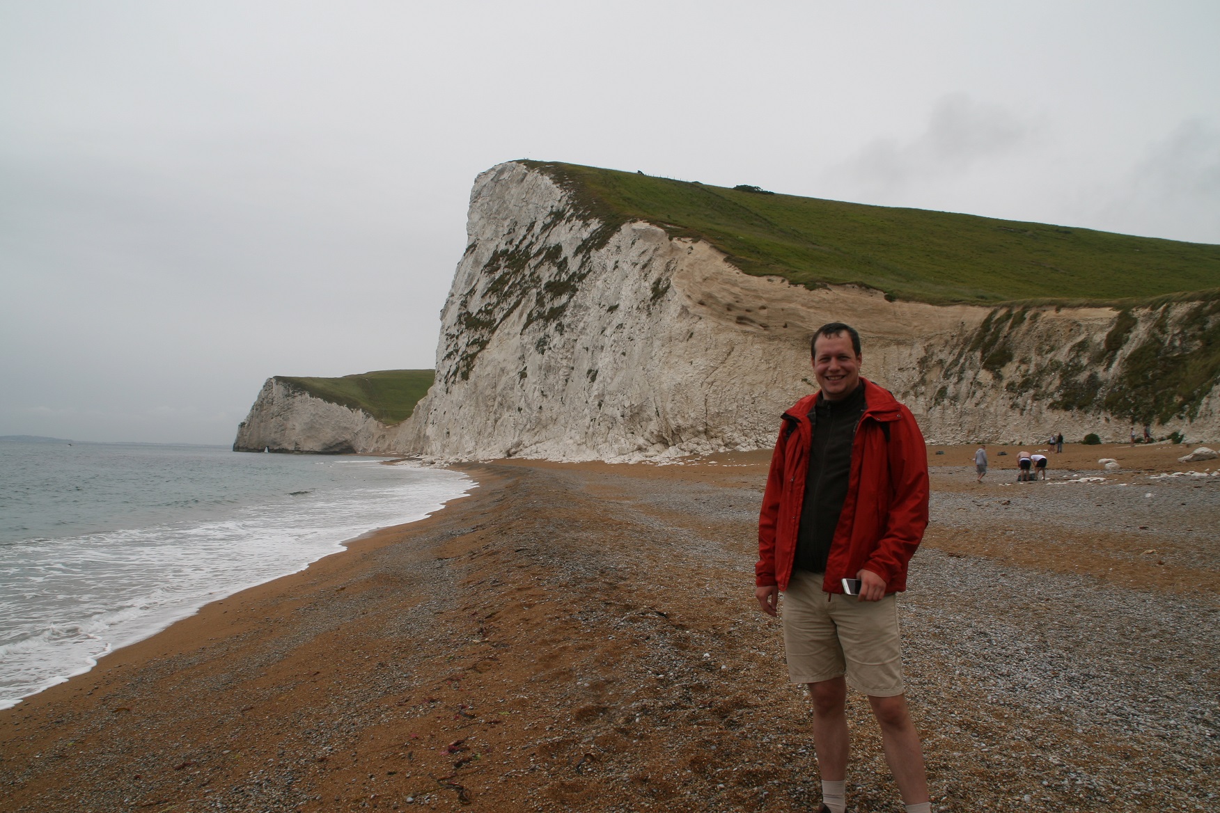 Andris és a mészkősziklák Durdle Door-nál