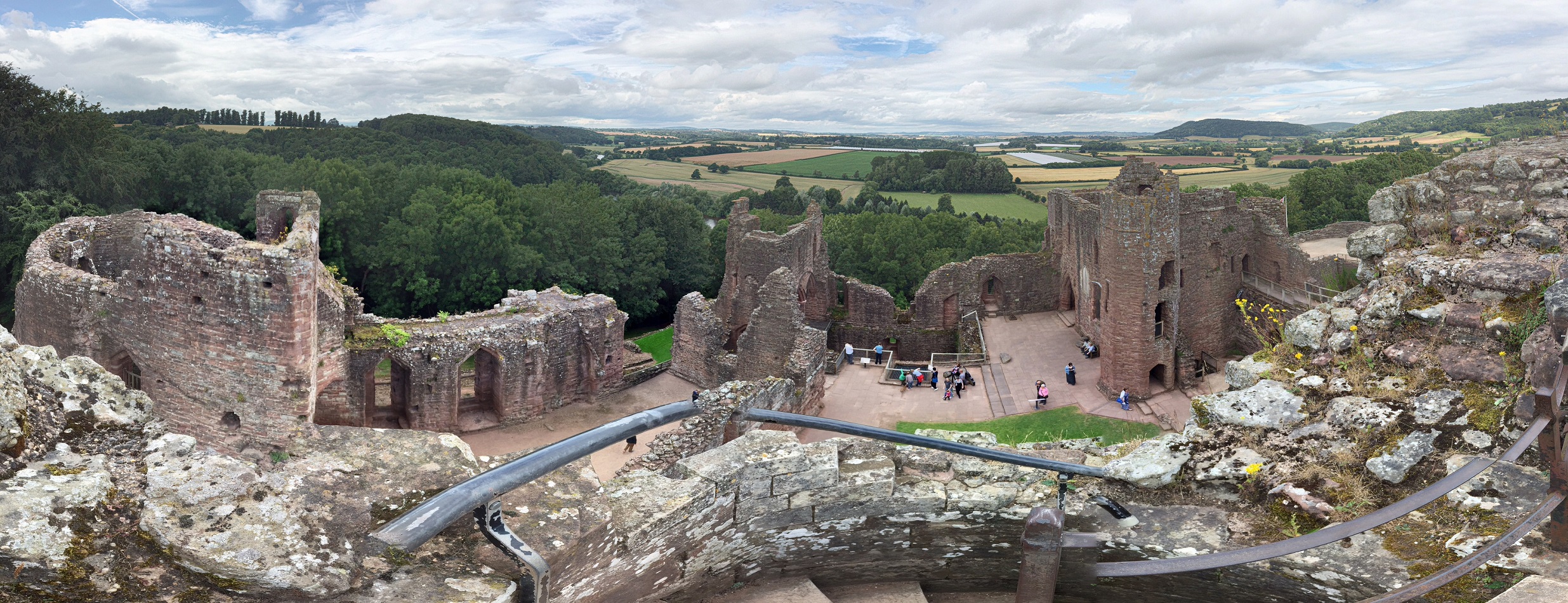 Goodrich castle, panoráma