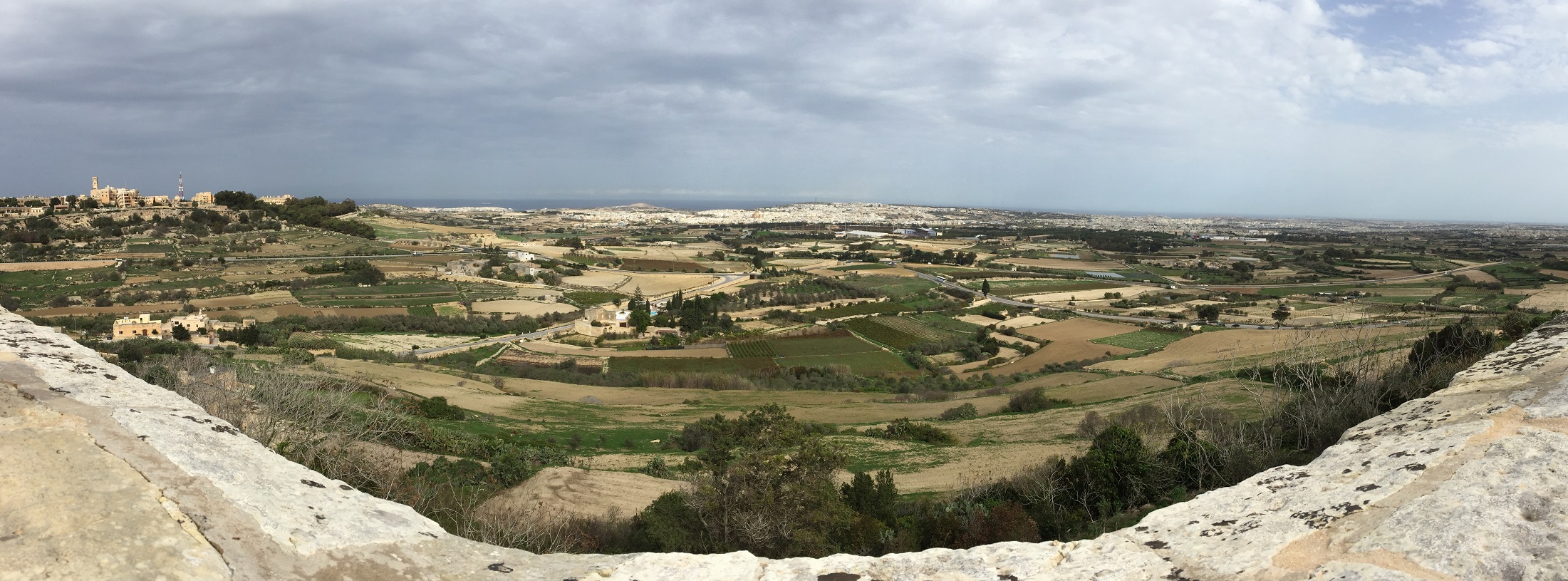 Mdina, kilátás