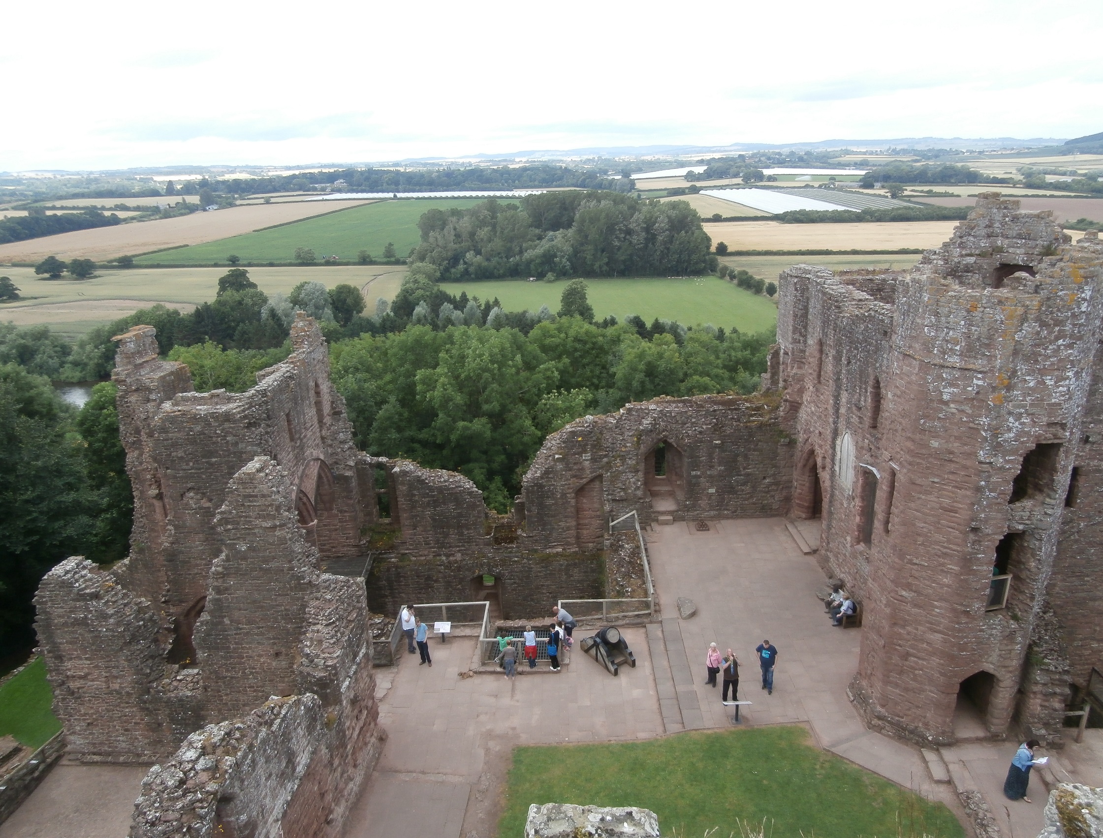 Goodrich castle, kilátás