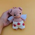 Horgolt Amigurumi Kupidó Malac Leírása