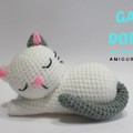 Horgolt Amigurumi Alvó Cica - Macska Leírása