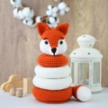 Horgolt Amigurumi Róka Gyerek Játék (karika, építő, fejlesztő) Leírása